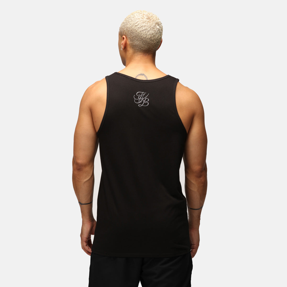 TKB Men's Black Tri-Blend Vest - Lightweight & Comfortable for Outdoor Activities, Gym, and Casual Wear