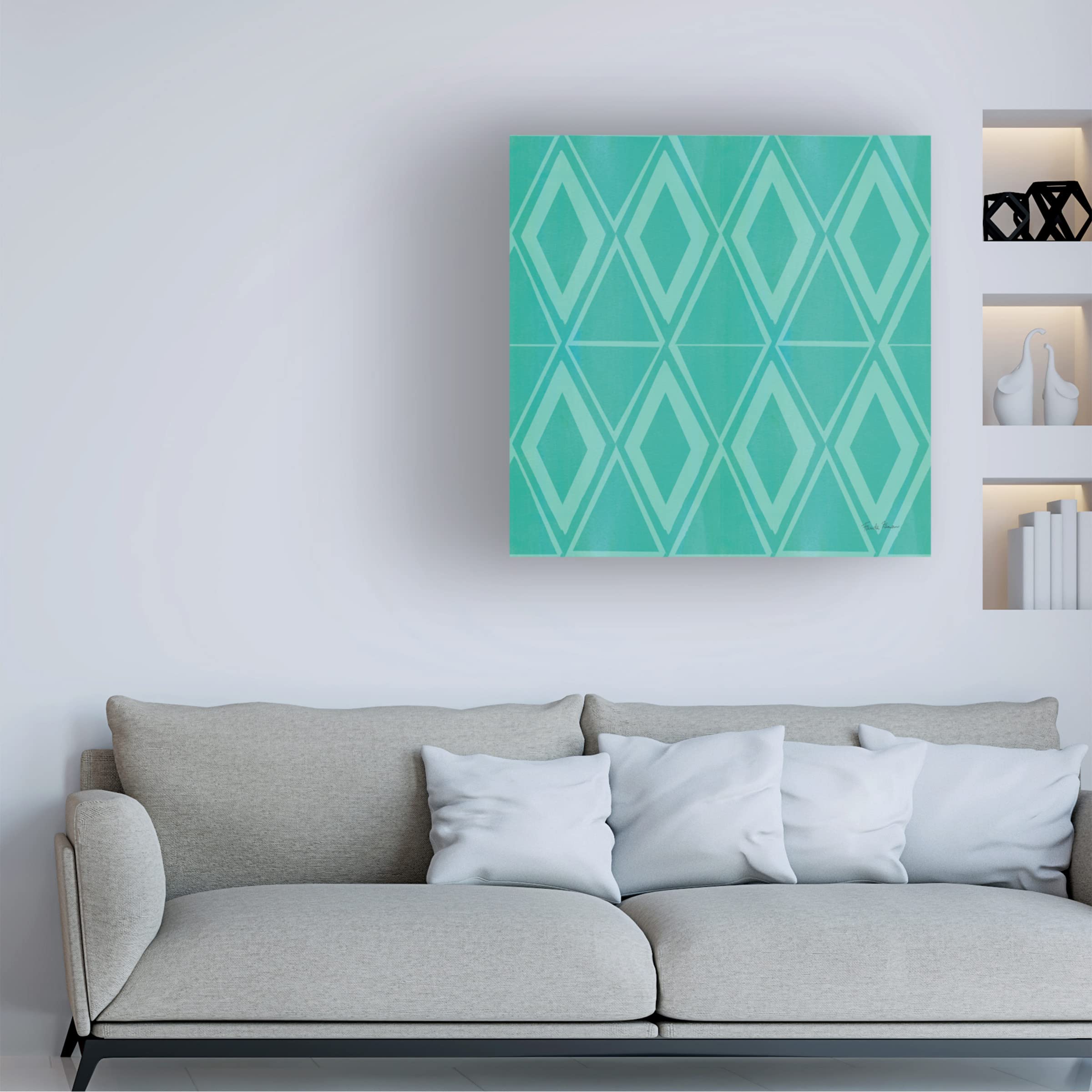 Trademark Fine Art 'Tutti Frutti Pattern VIB' Canvas Art Print by Farida Zaman - Vibrant Abstract Wall Decor for Living Room, Bedroom & Office