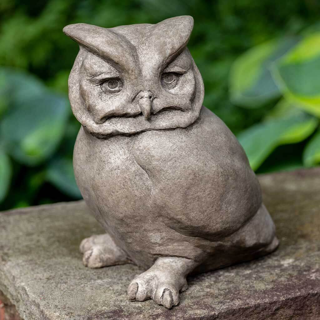 Campania International Hoot Owl Garden Statue - Outdoor Decor for Patio, Lawn & Garden Decorations