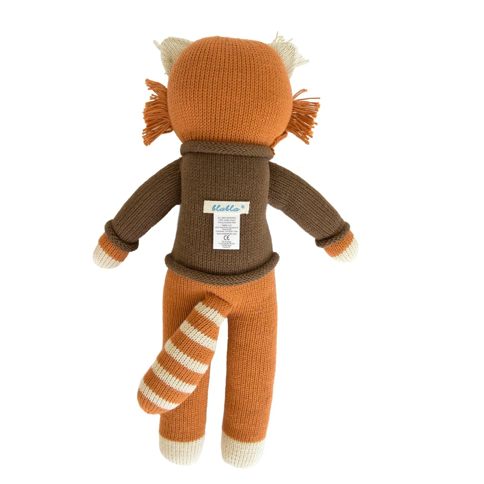 Blabla Knit Doll - Toulouse the Panda Mini Size | Handmade Soft Plush Toy for Kids & Collectors | Perfect for Nursery Decor, Gifts & Cuddling