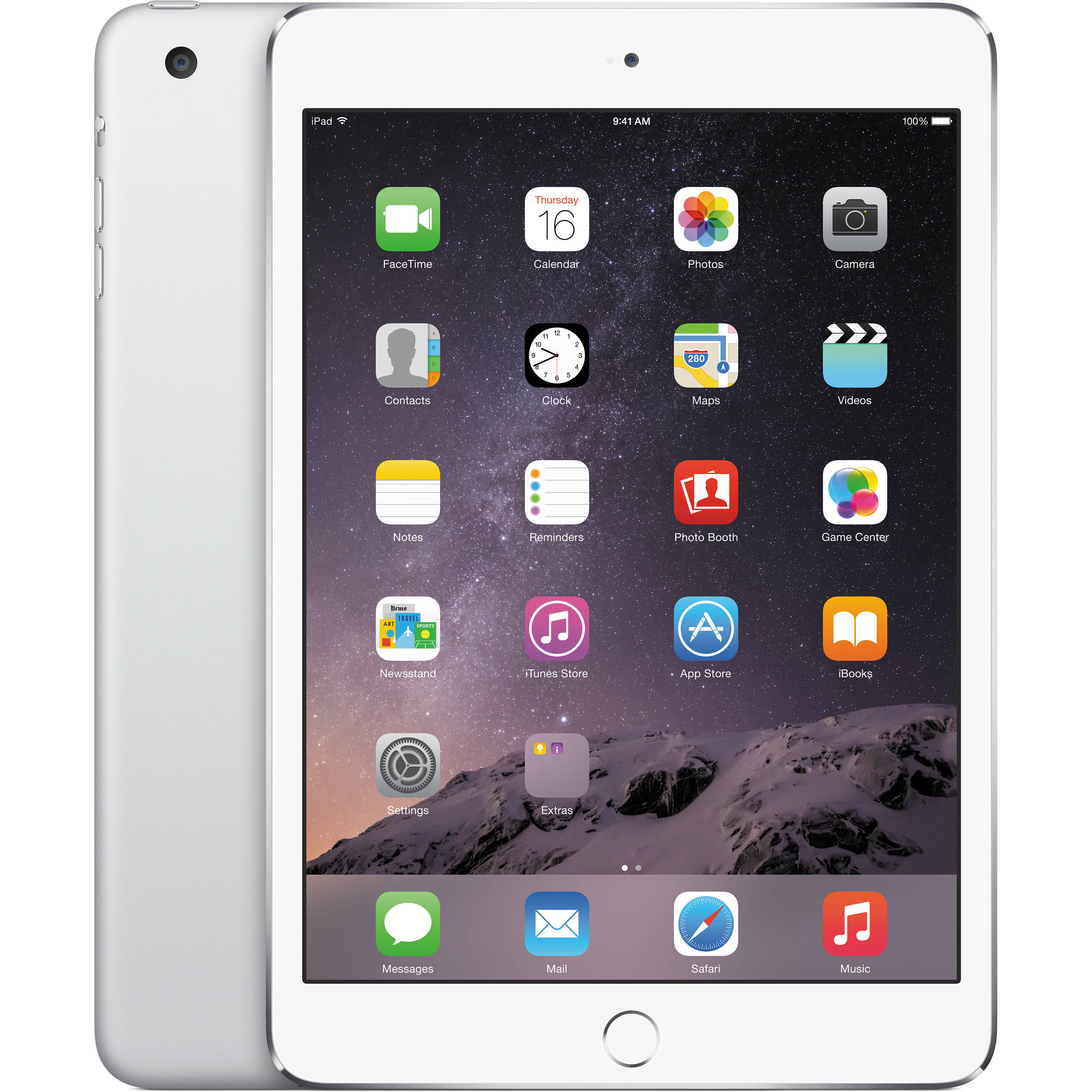 Apple iPad mini 3 Wi-Fi 64GB Silver/White (MGGT2LL/A A1599) - Perfect for Travel, Work & Entertainment