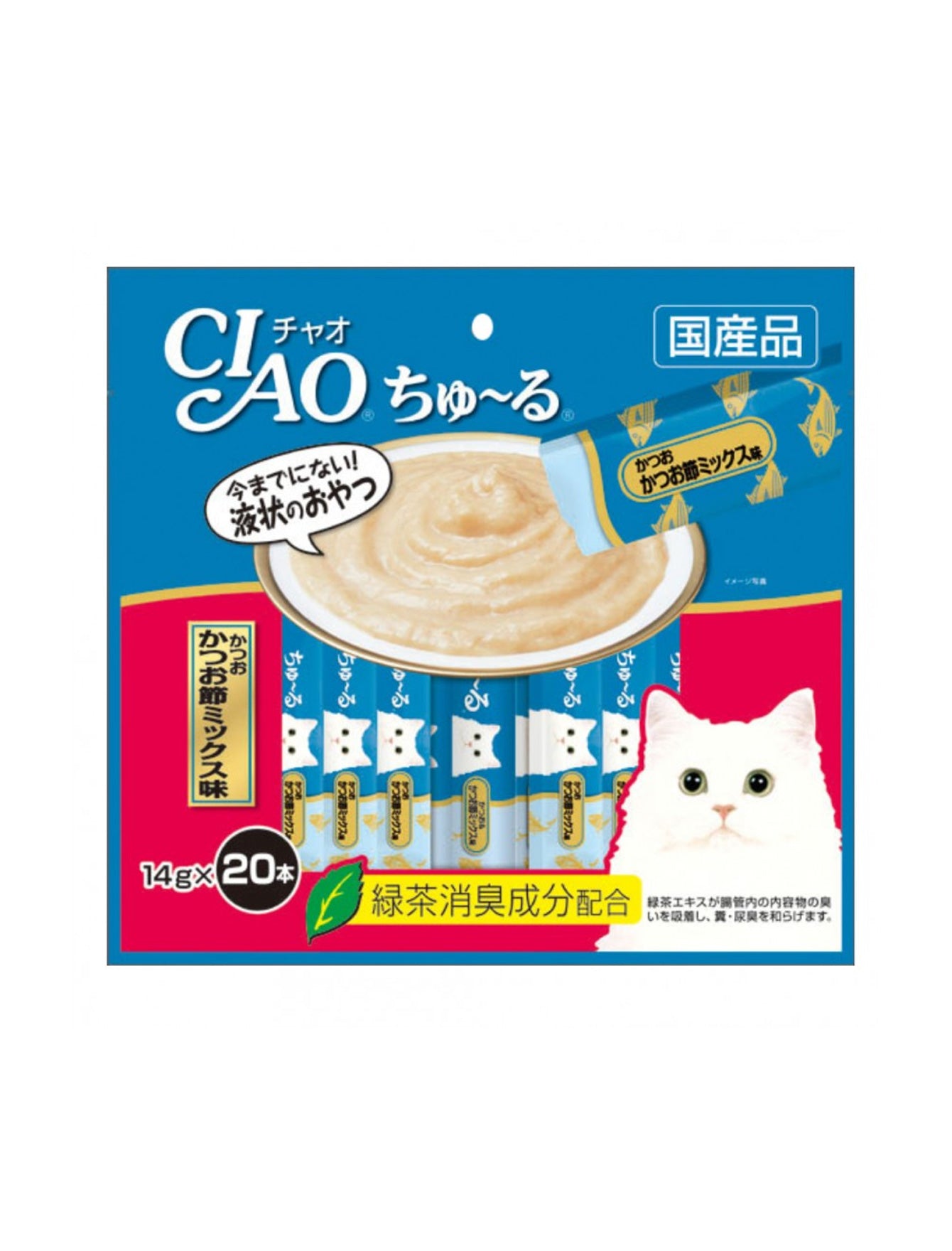 Premium Dried Bonito Flakes Cat Treats - 14g (20 Pieces/Pack) - Natural Tuna Flavor Snacks for Cats - Perfect for Training, Rewards & Bonding with Your Feline Friend