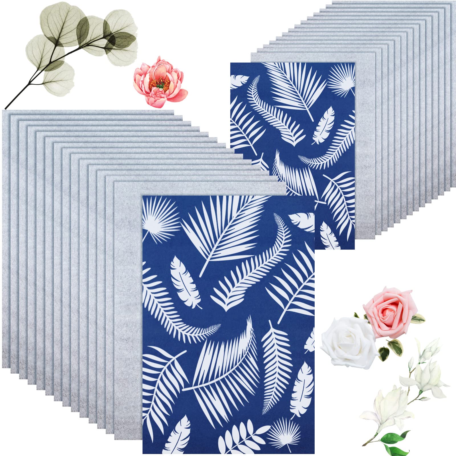 Sun Print Paper Kit - Cyanotype Paper A4 & A5 Size for Solar Drawing & Nature Printing | DIY Art & Craft Projects for Adults | Perfect for Botanical Prints, Photography, and Educational Activities (White, 8.3x11.7