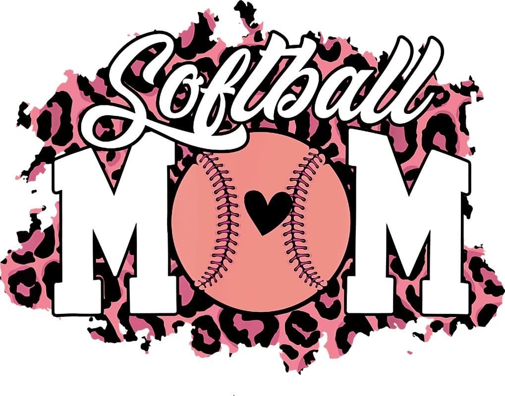 Softball Mom Gift - 5 Inch USA Made Refrigerator Magnet for Cars, Tool Box & Sports Fans - Perfect for Baseball Moms, Single Parents & Team Spirit (MAGS10757)