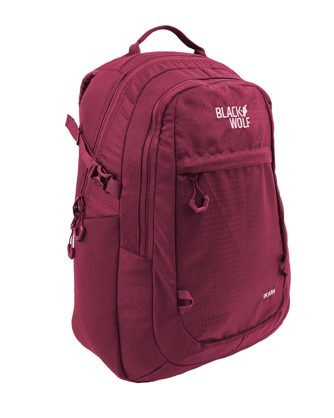 Black Wolf Ikara 23L Hiking Backpack - Durable Travel Backpack for Men & Women, Lightweight Daypack with Multiple Pockets, Water-Resistant Tibetan Red Outdoor Backpack for Camping, Trekking & Daily Use