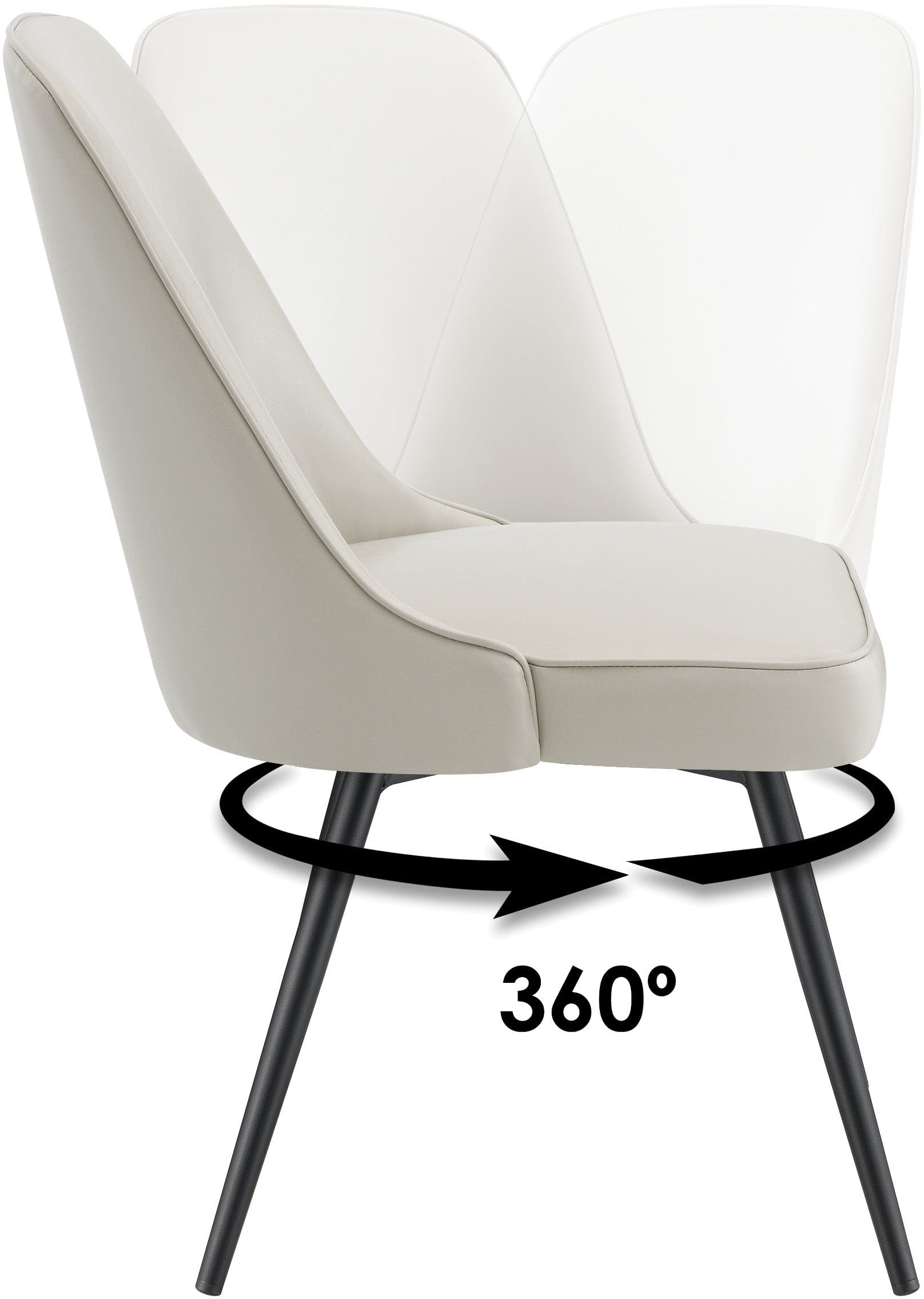 Office Star Martel Swivel Chair - Ergonomic Mesh Back Office Chair with Adjustable Height and 360° Rotation - Perfect for Home Office, Conference Rooms & Workspaces