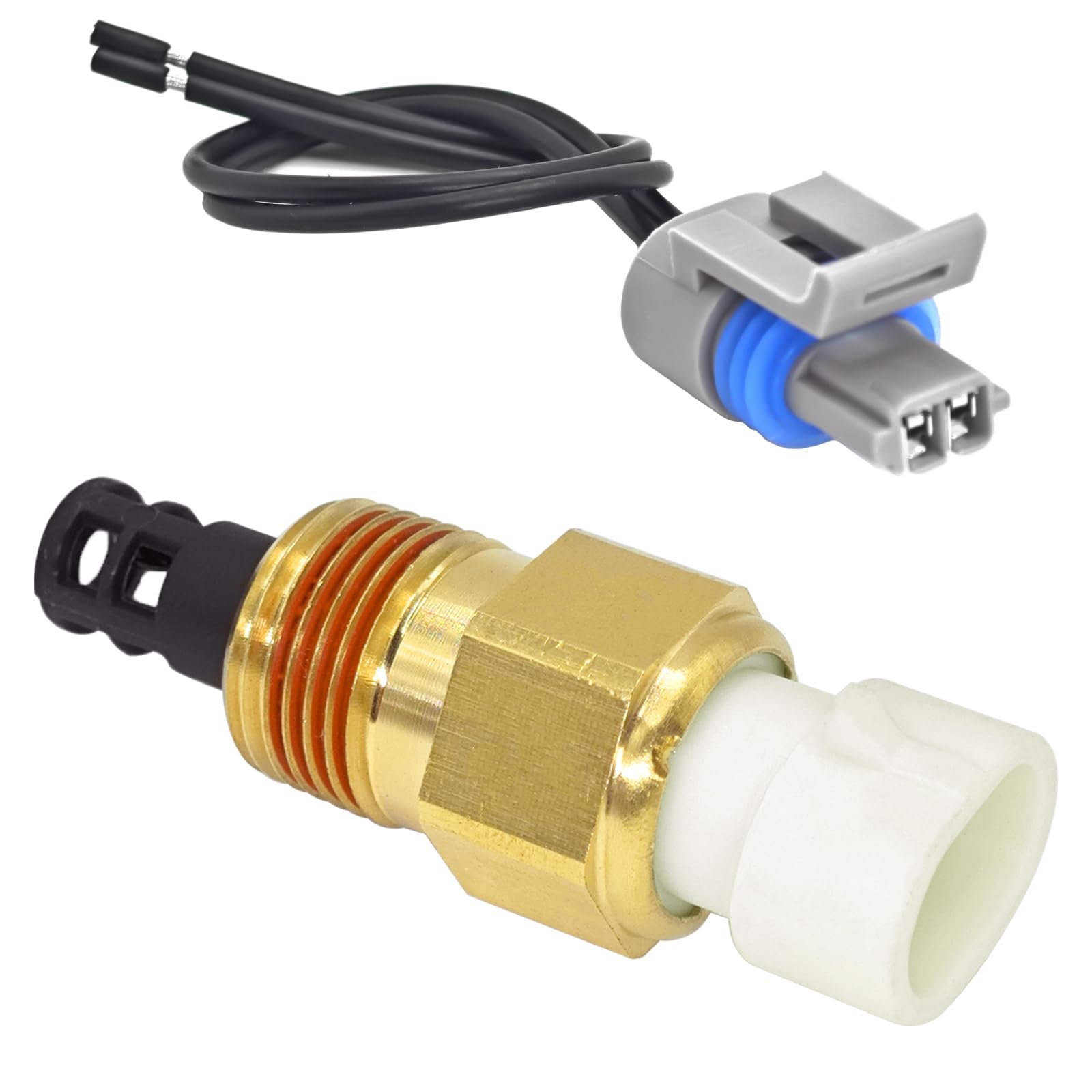 High-Quality Air Temperature Sensor 25036751 with Connector Pigtail Harness - IAT/MAT/ACT Sensor Kit Compatible with GM 25036751, 25037225, 25037334 - Perfect for Engine Performance & Fuel Efficiency Optimization