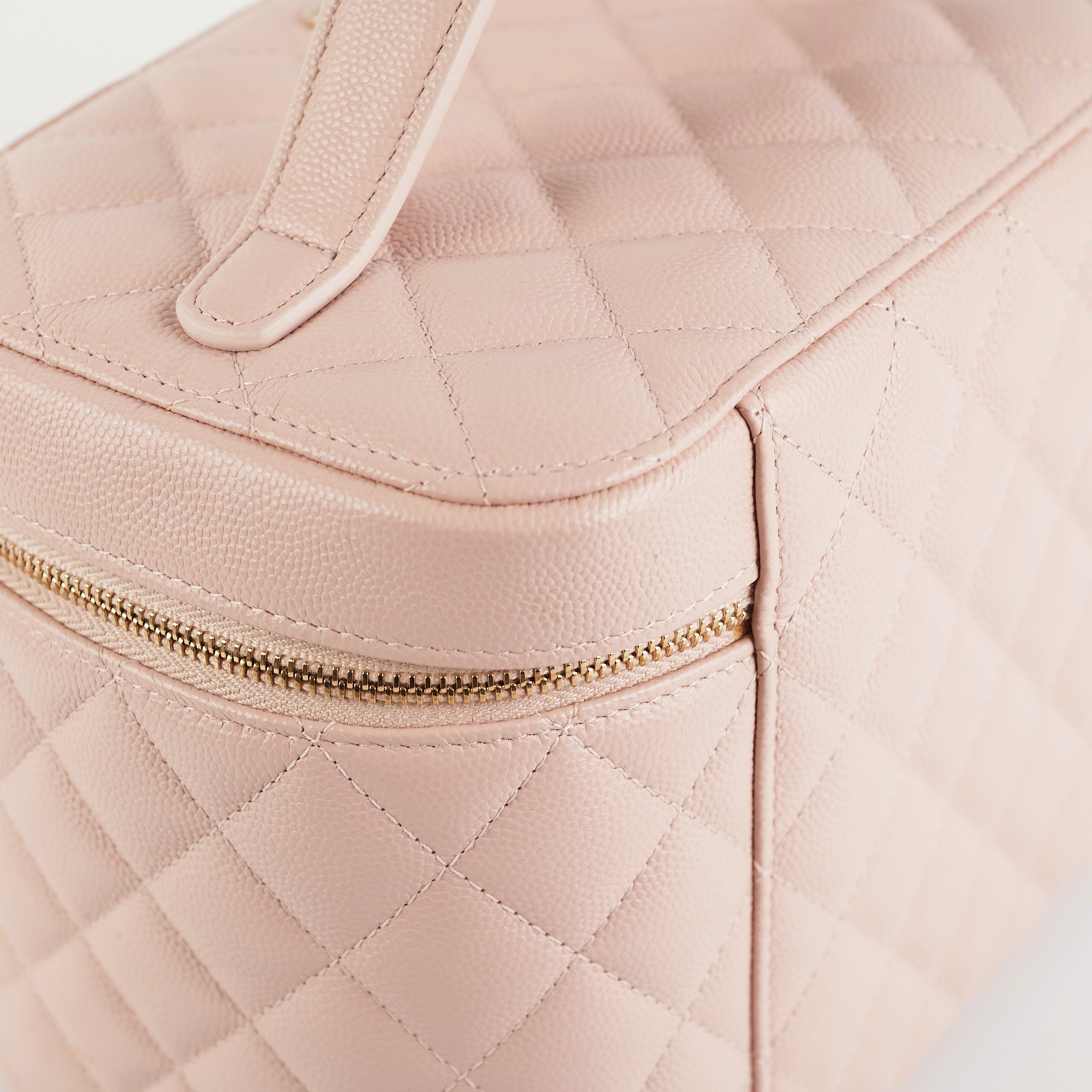 Chanel Pink Caviar Vanity Case 21C - Luxury Makeup Bag for Women | Perfect for Travel, Bridal & Everyday Use