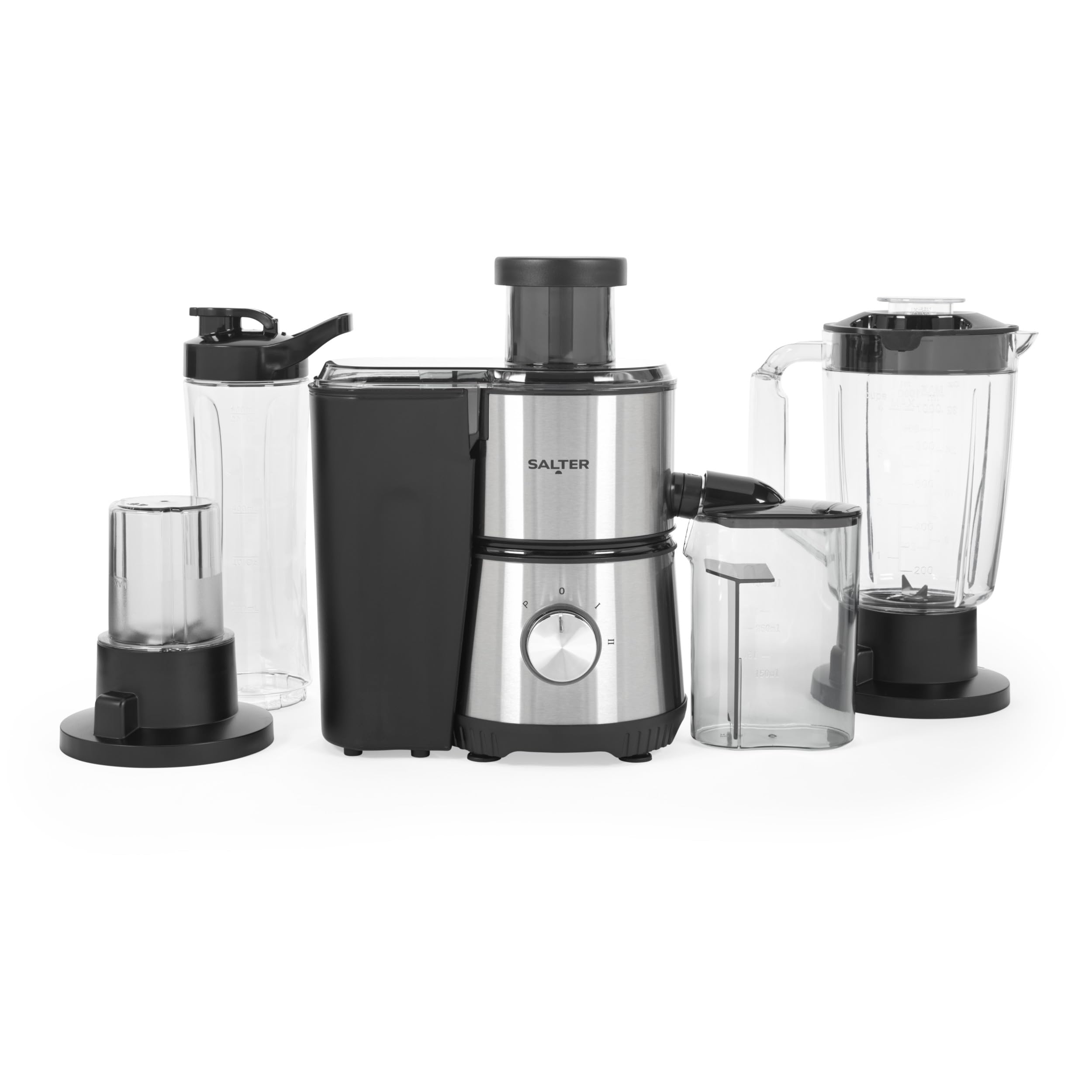 Salter 4-in-1 Juicer Blender - 400W for Smoothies & Coffee Grinding | Home & Gym Use