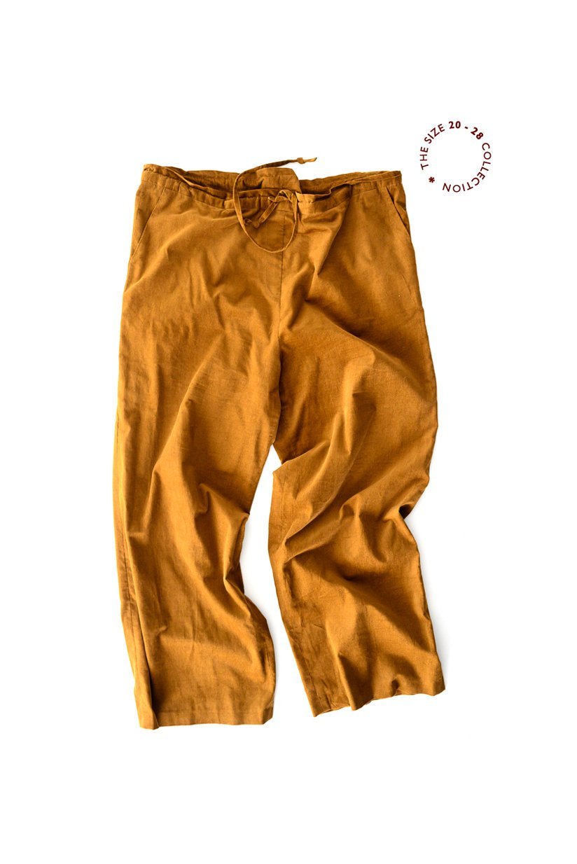 Merchant & Mills The 101 Trouser - Women's High Waist Wide Leg Pants Size 20 28 | Comfortable Linen Blend for Office, Travel & Casual Wear