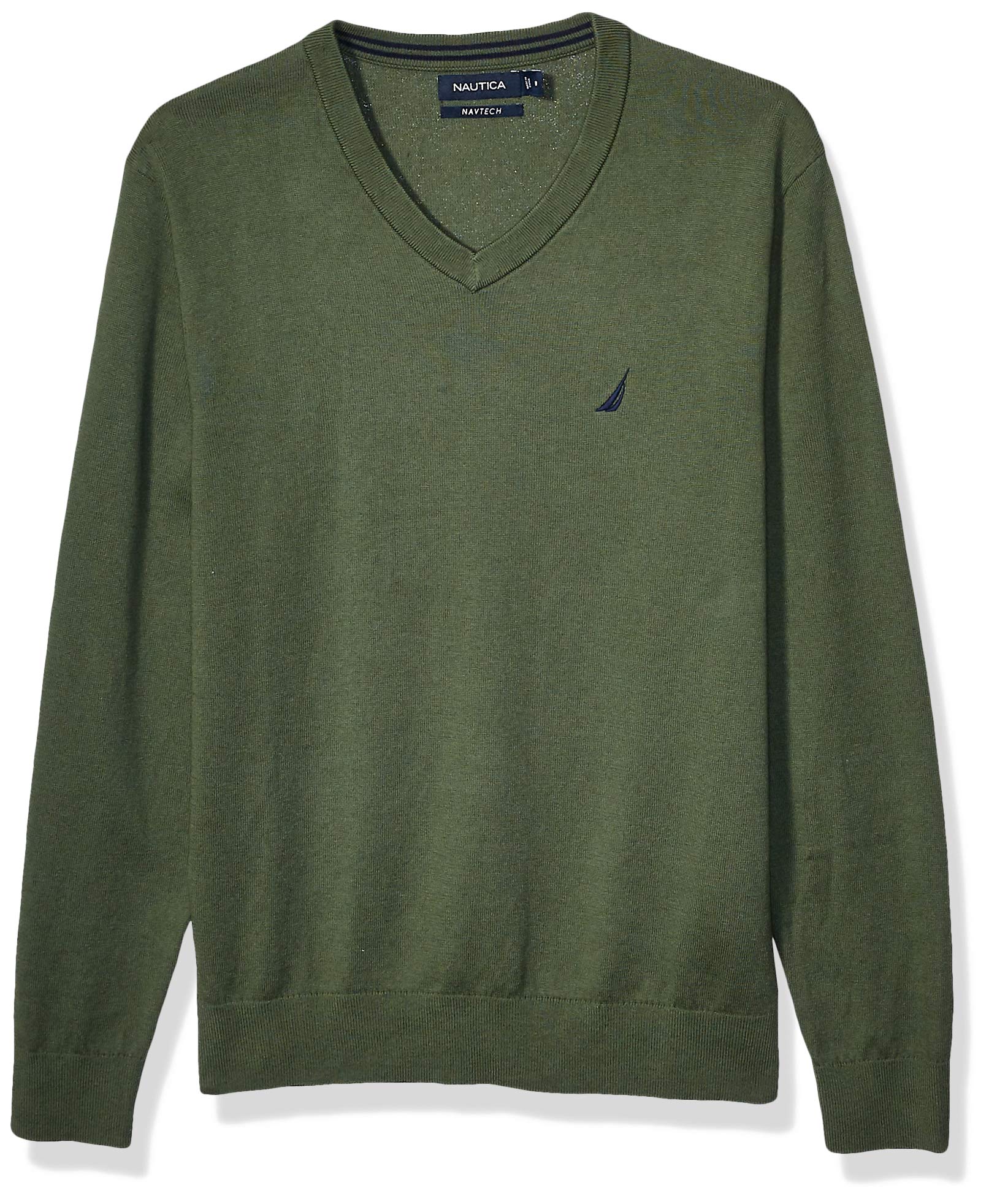 Nautica Men's Navtech Jersey Sweater - Comfortable Casual Pullover for Fall & Winter - Perfect for Outdoor Activities, Travel, and Everyday Wear