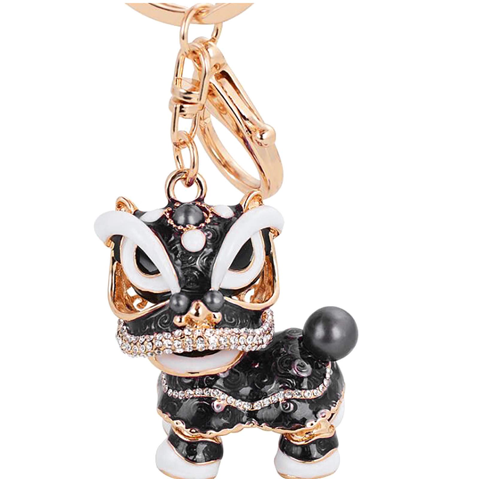 6#KF Creative Kirin Accessories Dance Alloy Keychain Retro Pendant - Perfect for Dance Enthusiasts, Gift Giving, and Vintage Style Lovers