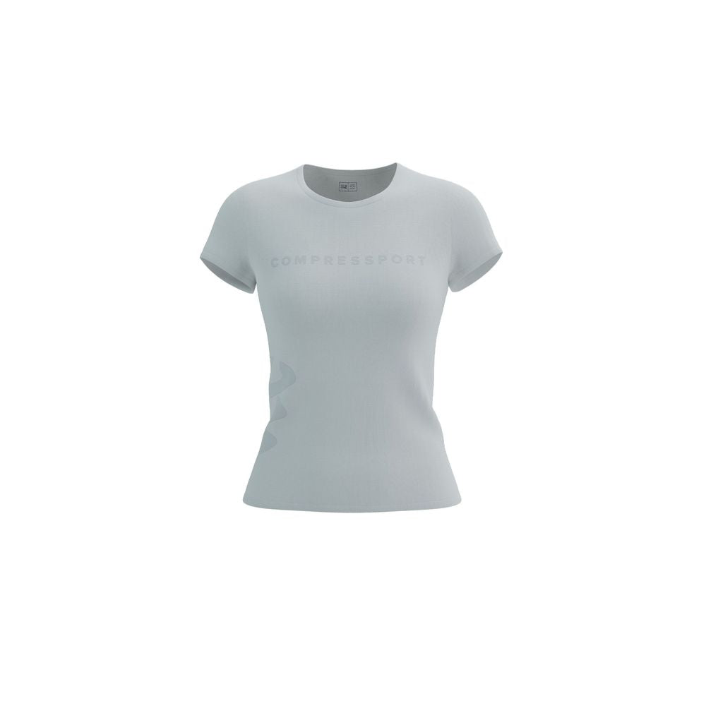 Compressport Women's Short Sleeve Logo T-Shirt - Athletic Running & Workout Top for Fitness & Gym Training