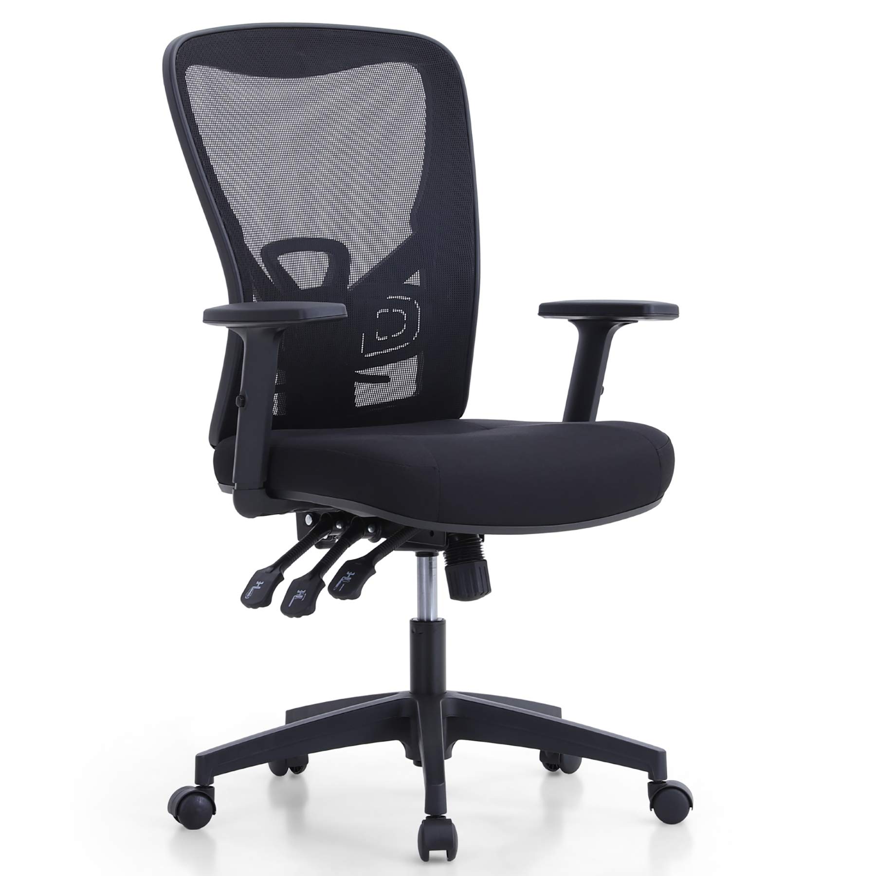 Ergonomic Mesh Office Chair with Adjustable Armrest & Lumbar Support - High Back Computer Desk Chair for Home Office, Gaming & Workspace Comfort