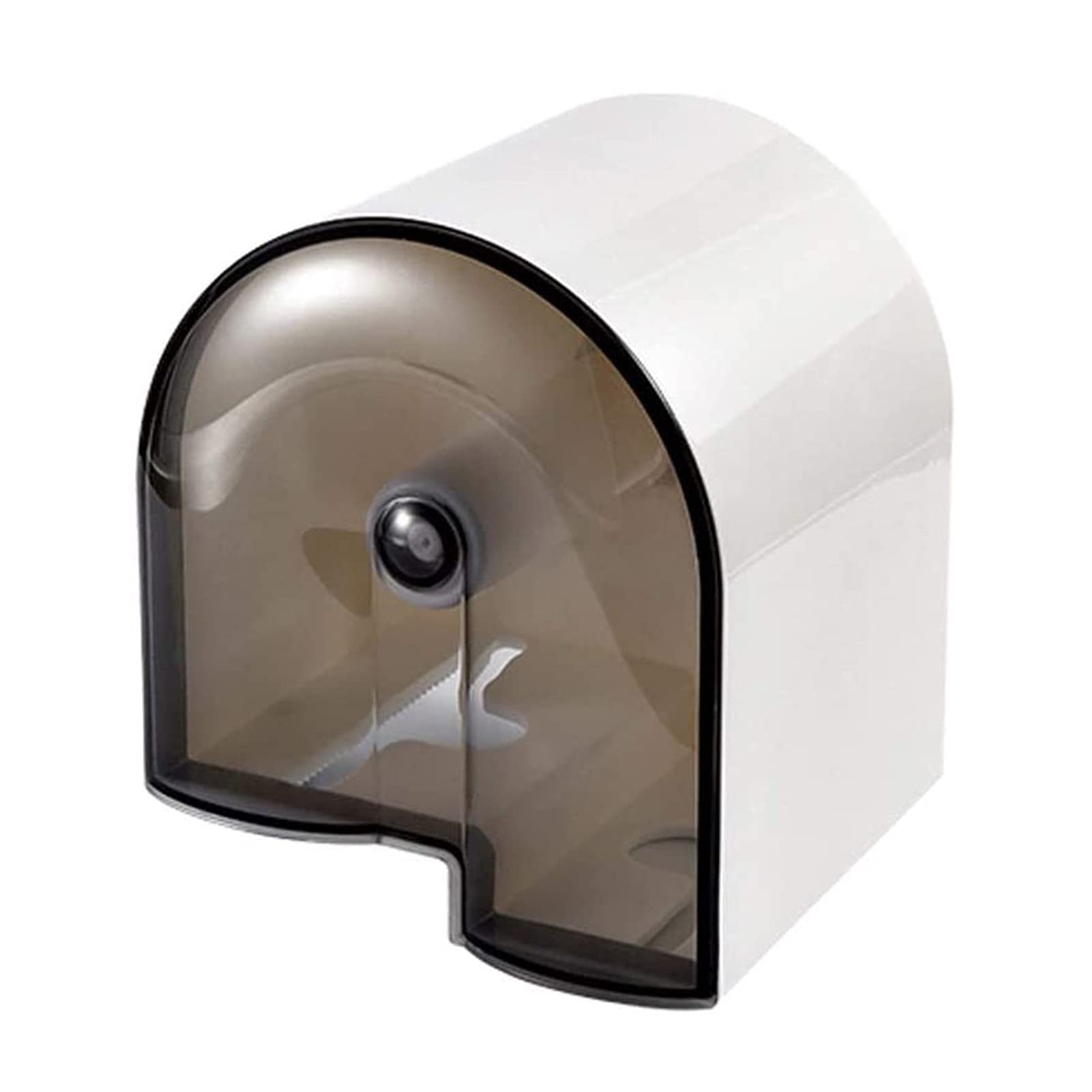 Adhesive Wall Mount Toilet Paper Holder - Translucent White Bathroom Tissue Roll Dispenser for Home, RV & Office | Space-Saving & Durable Design