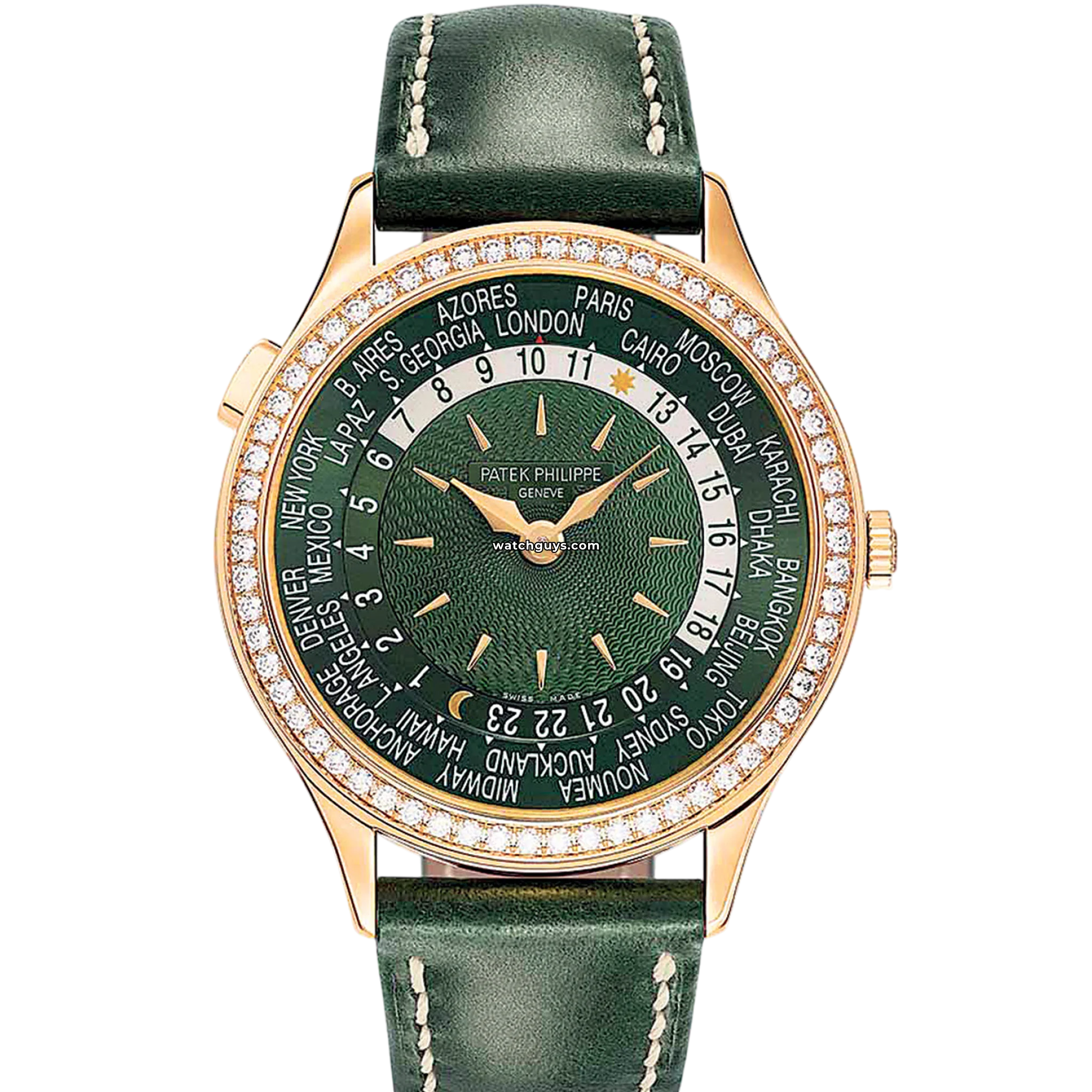 Patek Philippe Complications World Time 7130R-014 Rose Gold Women's Watch - Luxury Travel & Business Timepiece for Global Professionals