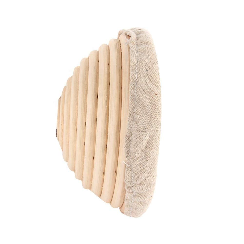 6-Pack 5 Inch Sourdough Bread Proofing Baskets - Round Banneton Brotform with Linen Liner, Handmade Rattan Dough Rising Bowl for Professional & Home Bakers - Perfect for Artisan Bread Baking, Sourdough Starter, and Homemade Pastries