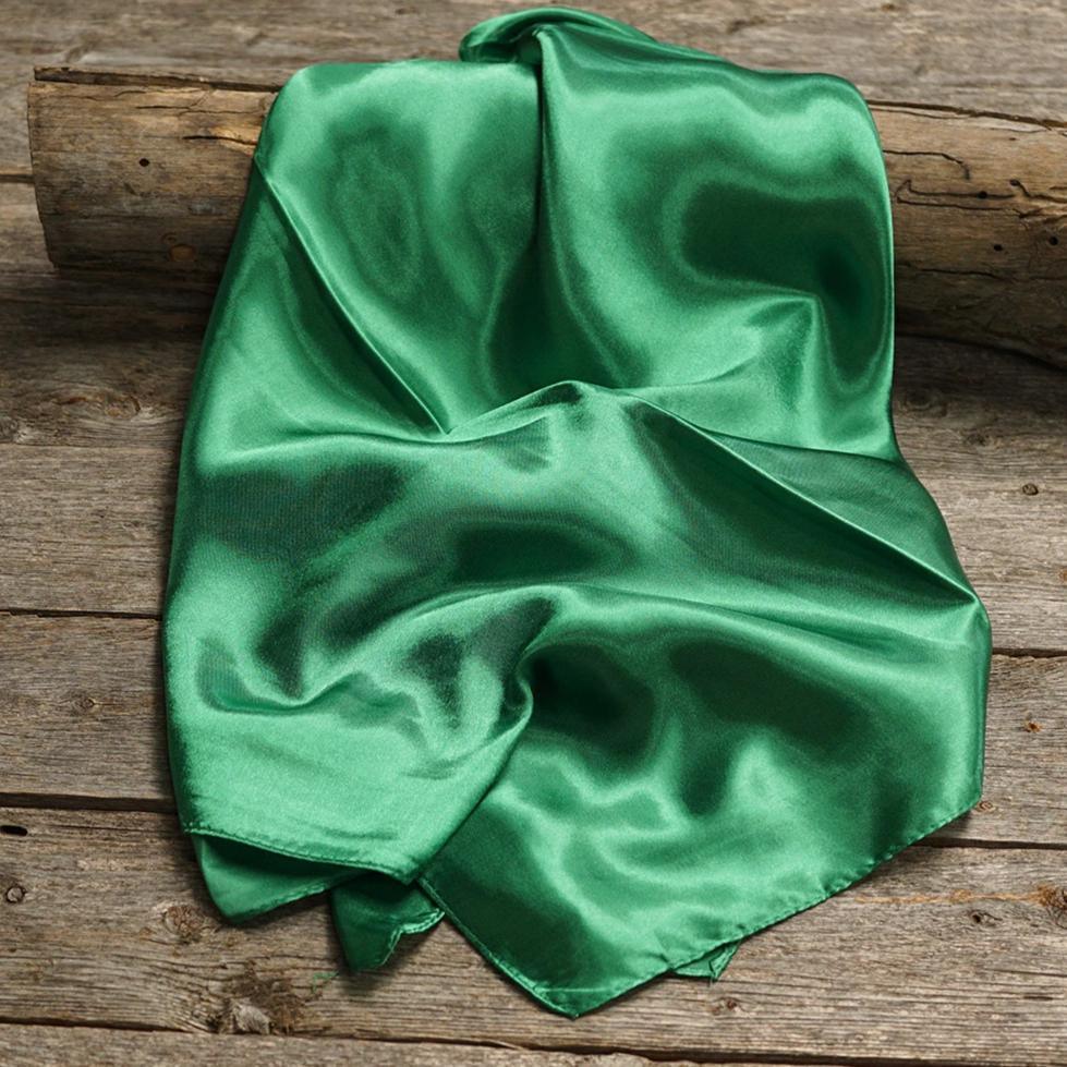 35X35 Solid Green Wild Scarf for Cowboy & Western Fashion - Perfect for Rodeo, Horse Riding & Outdoor Adventures