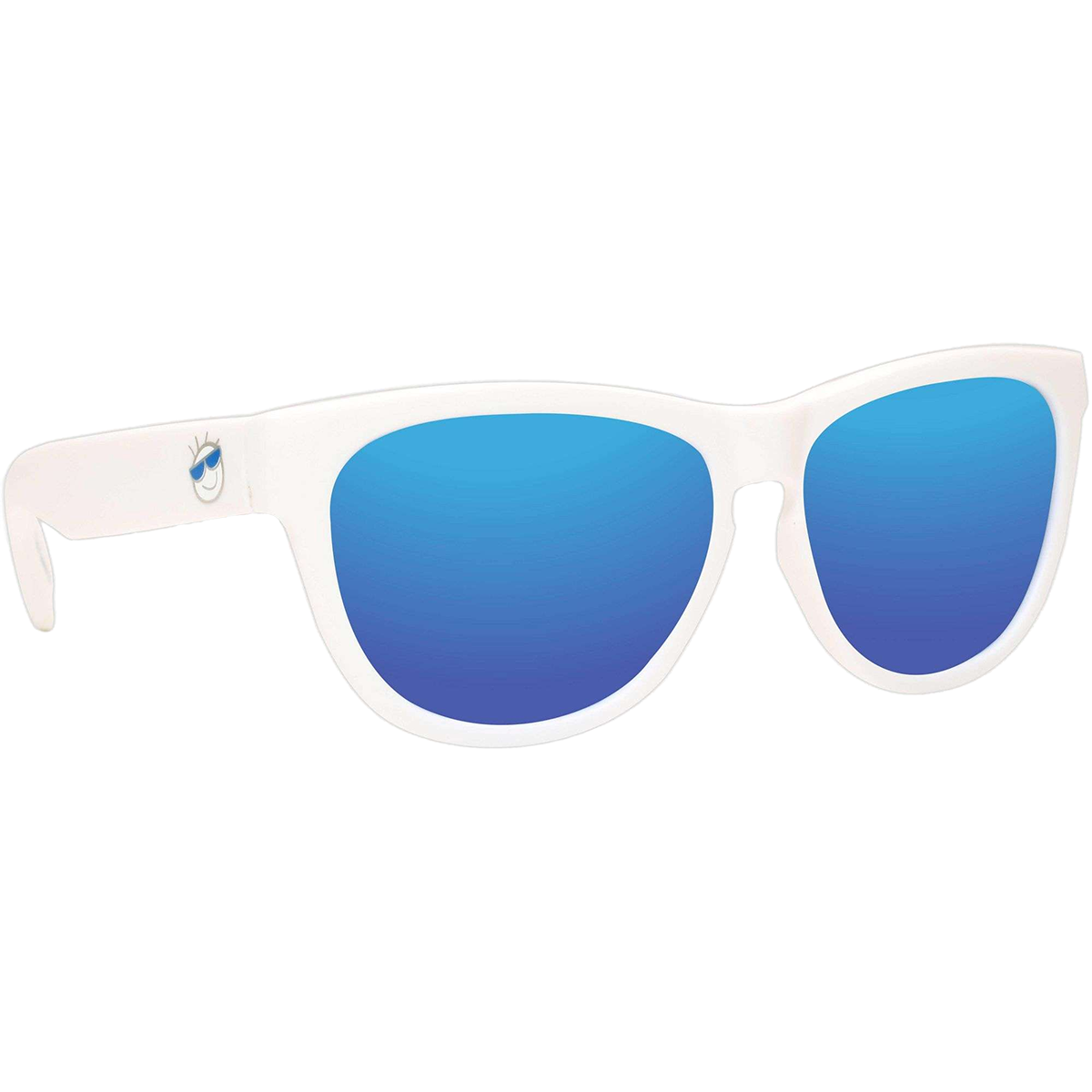 Classic (0-3) White Moon Polarized Blue Sunglasses for Men & Women - UV Protection, Fashionable & Comfortable for Driving, Running, Outdoor Activities