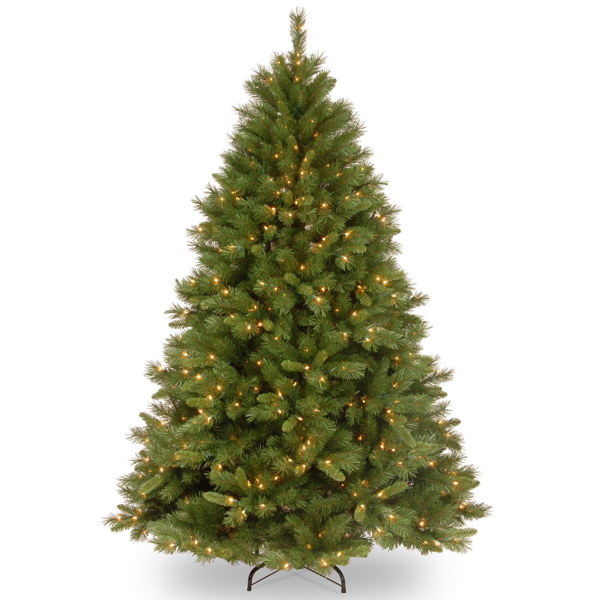 7.5 ft. Winchester Pine Artificial Christmas Tree with 500 Clear LED Lights - Perfect for Holiday Home Decor, Office, and Party Decoration