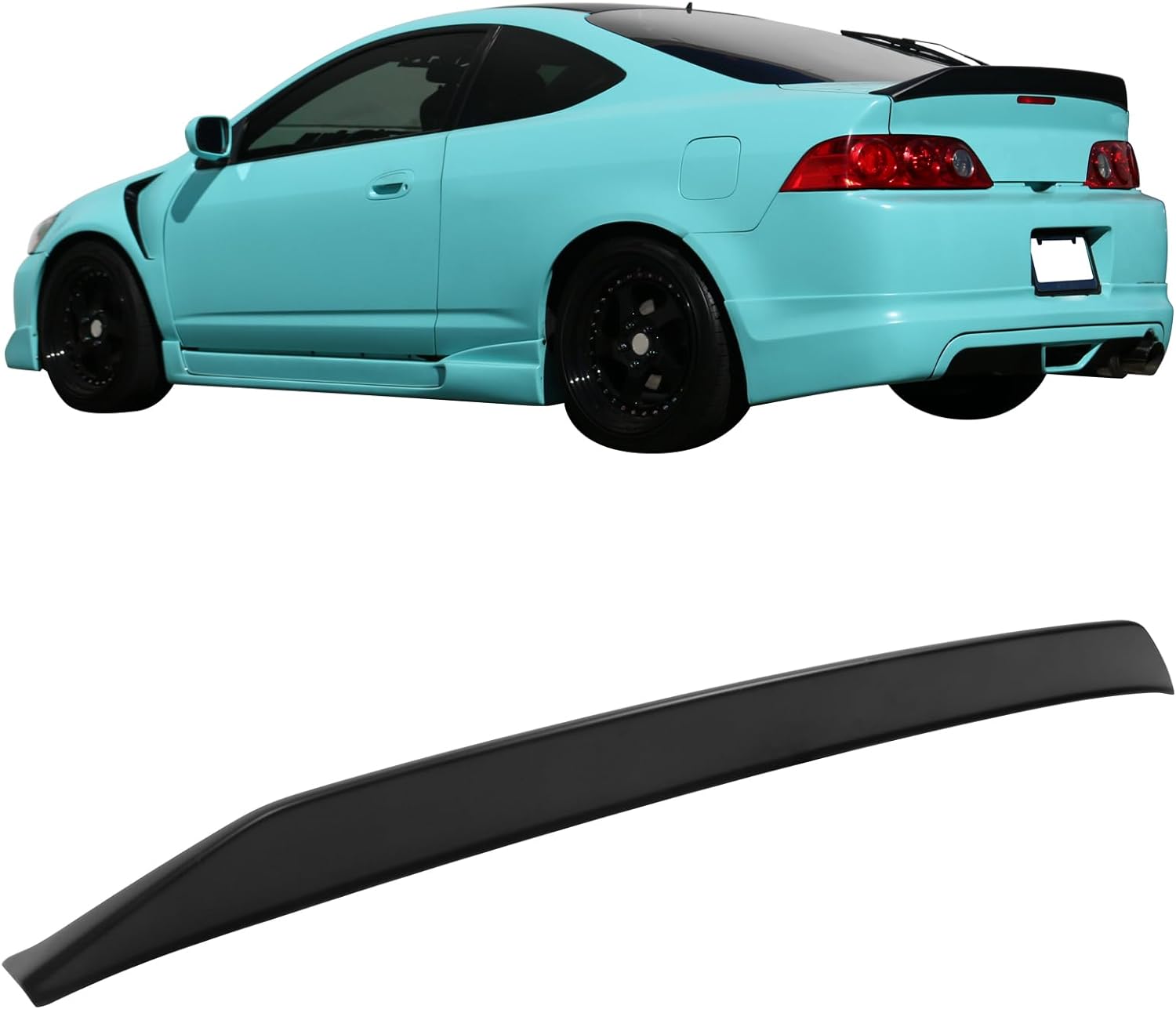 2002-2006 Acura RSX Duckbill Spoiler Wing - Matte Black PP Rear Lip Spoiler for Sporty Style & Aerodynamics - Perfect for Car Enthusiasts & Street Racing