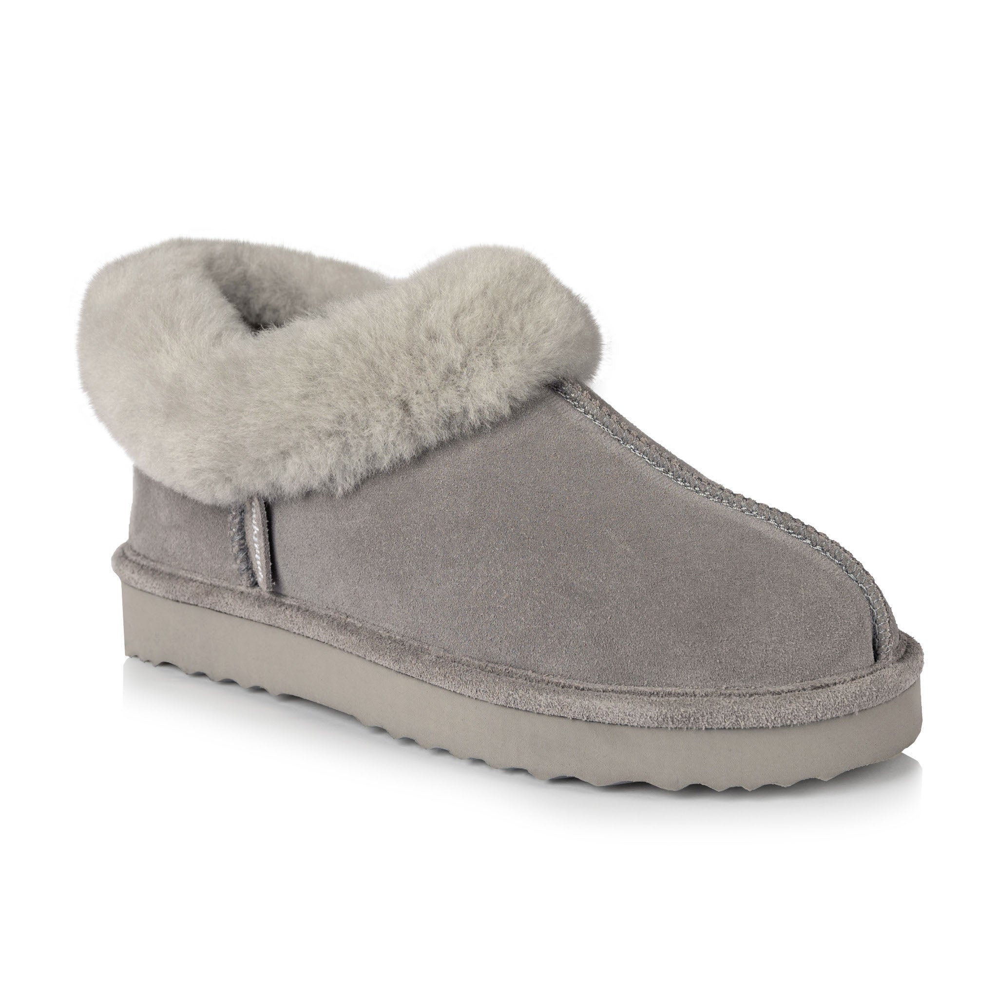 Willow Women's Cozy Memory Foam Slippers - Soft Indoor House Shoes with Non-Slip Sole, Grey - Perfect for Relaxing at Home, Lounging & Cold Weather Comfort