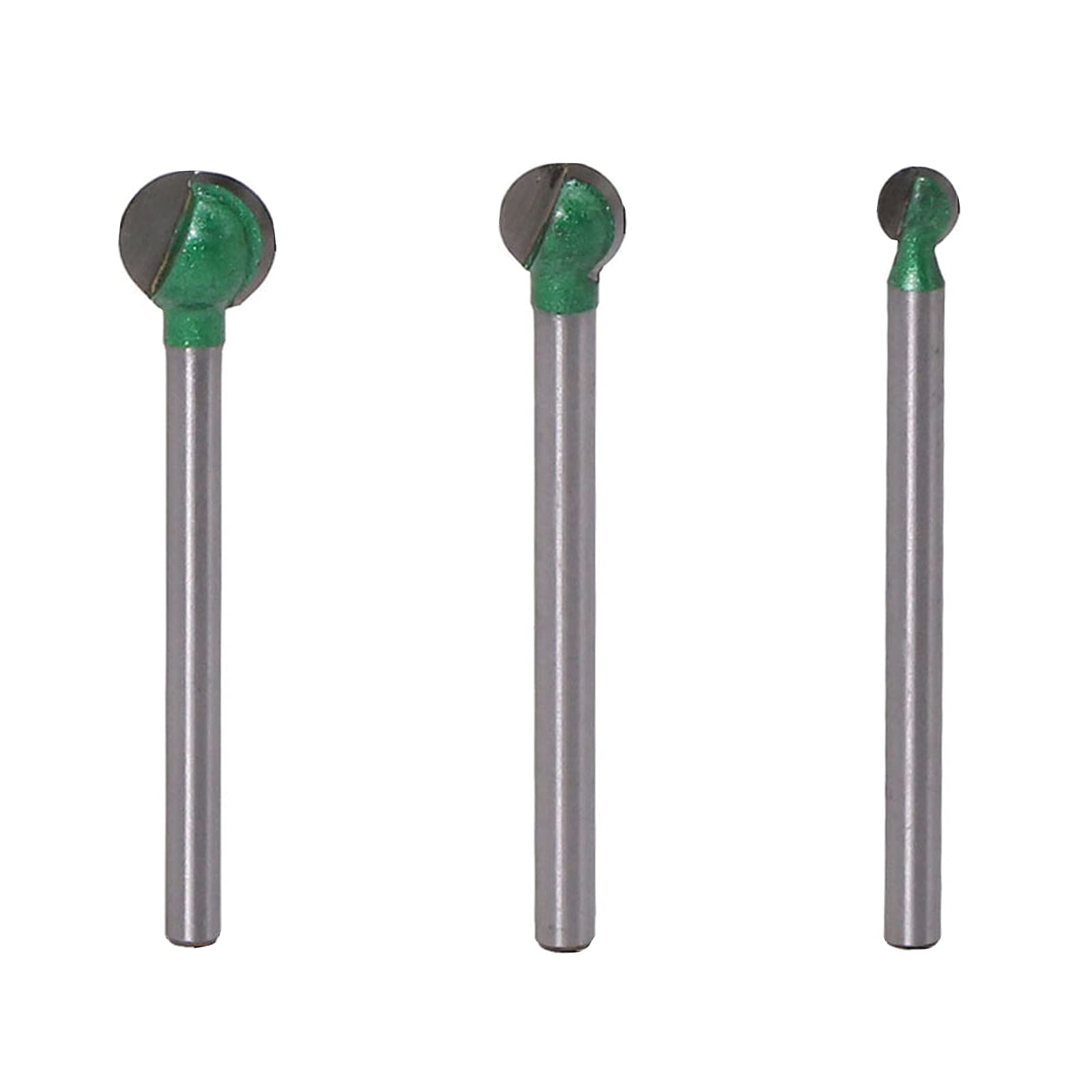 3PCS Spherical Carving Drill Bits Set for Woodworking, Engraving & DIY Home Improvement - Perfect for Wood Carving, Sculpting & Grinder Wheel Organization