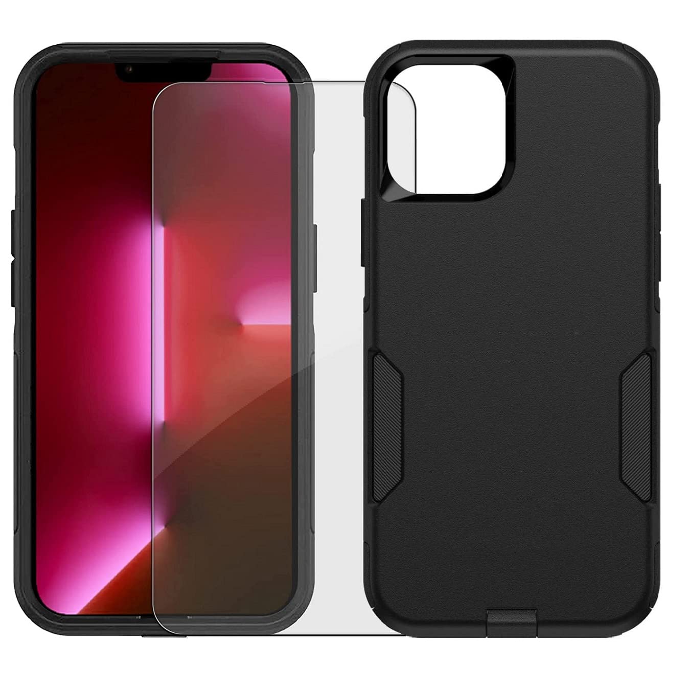 Premium Tempered Glass Screen Protector for Otterbox Commuter Case - iPhone 13 Pro Max - Ultra HD Clarity, Anti-Scratch & Bubble-Free - Perfect for Work, Travel & Everyday Protection