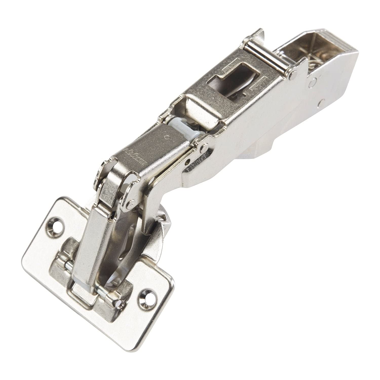 Blum 170-Degree Self-Closing Cabinet Hinges - Half Crank Screw-On Clip Top Design (25 Pack) - Perfect for Kitchen Cabinets, Bathroom Vanities & Furniture Installation