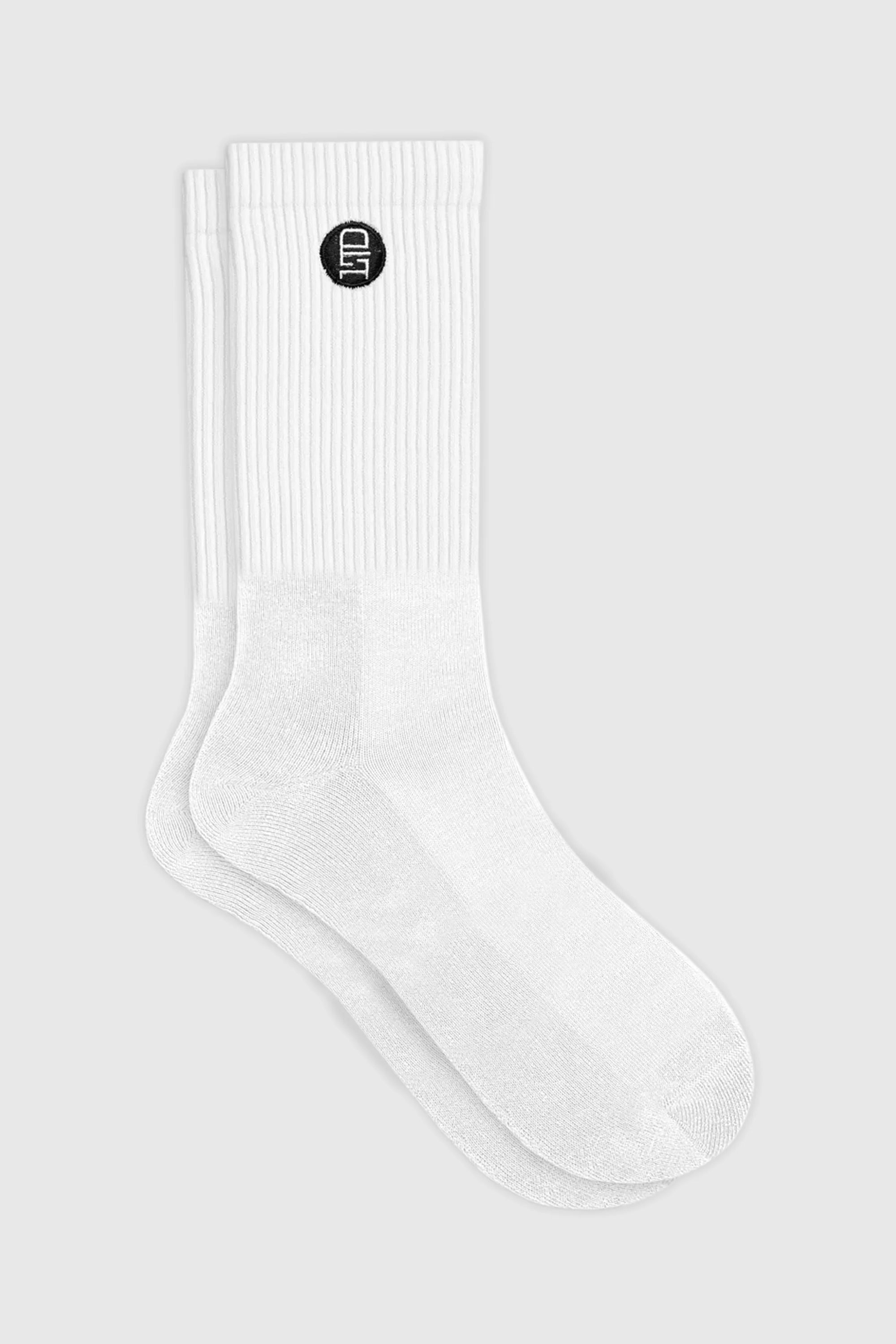 Mid Calf Socks 2 Pack - Comfortable Cotton Crew Socks for Men & Women - Perfect for Running, Hiking & Everyday Wear