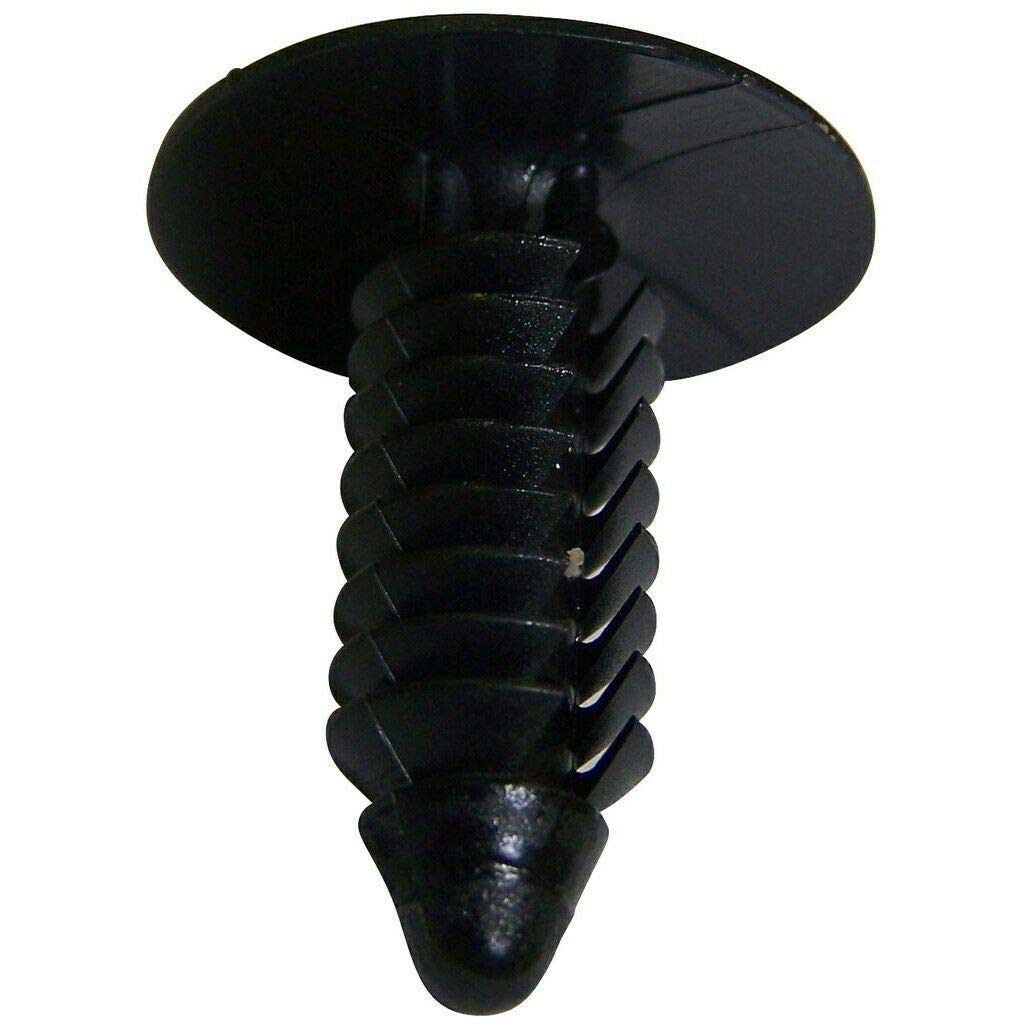 Replacement For Crown 6036155AA Bumper Clip - Black Plastic Direct Fit for Dodge Ram 1500 2500 3500 | Durable Auto Body Repair Part for Truck Bumper Fastening