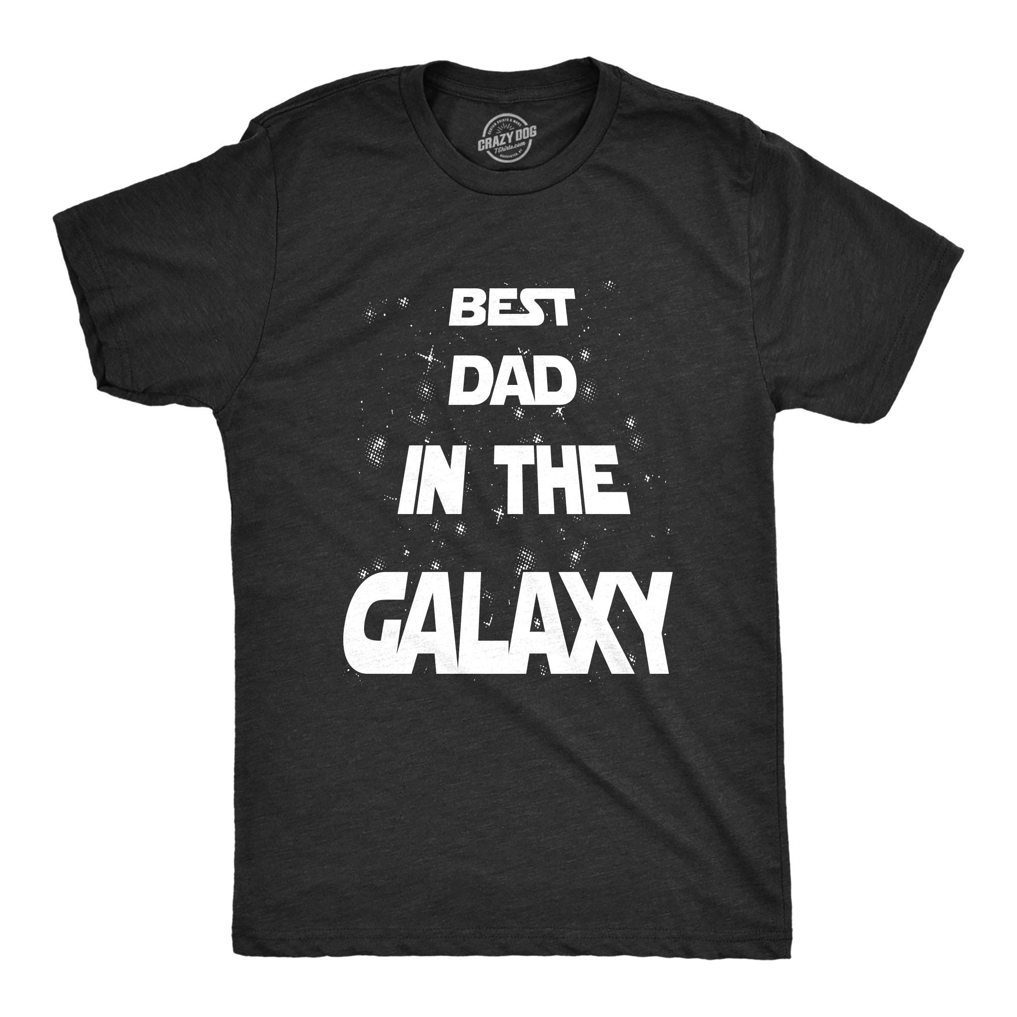 Best Dad in The Galaxy T-Shirt for Men - Funny Sci-Fi Movie Father's Day Gift Tee - Perfect for Gifts, Cosplay & Casual Wear