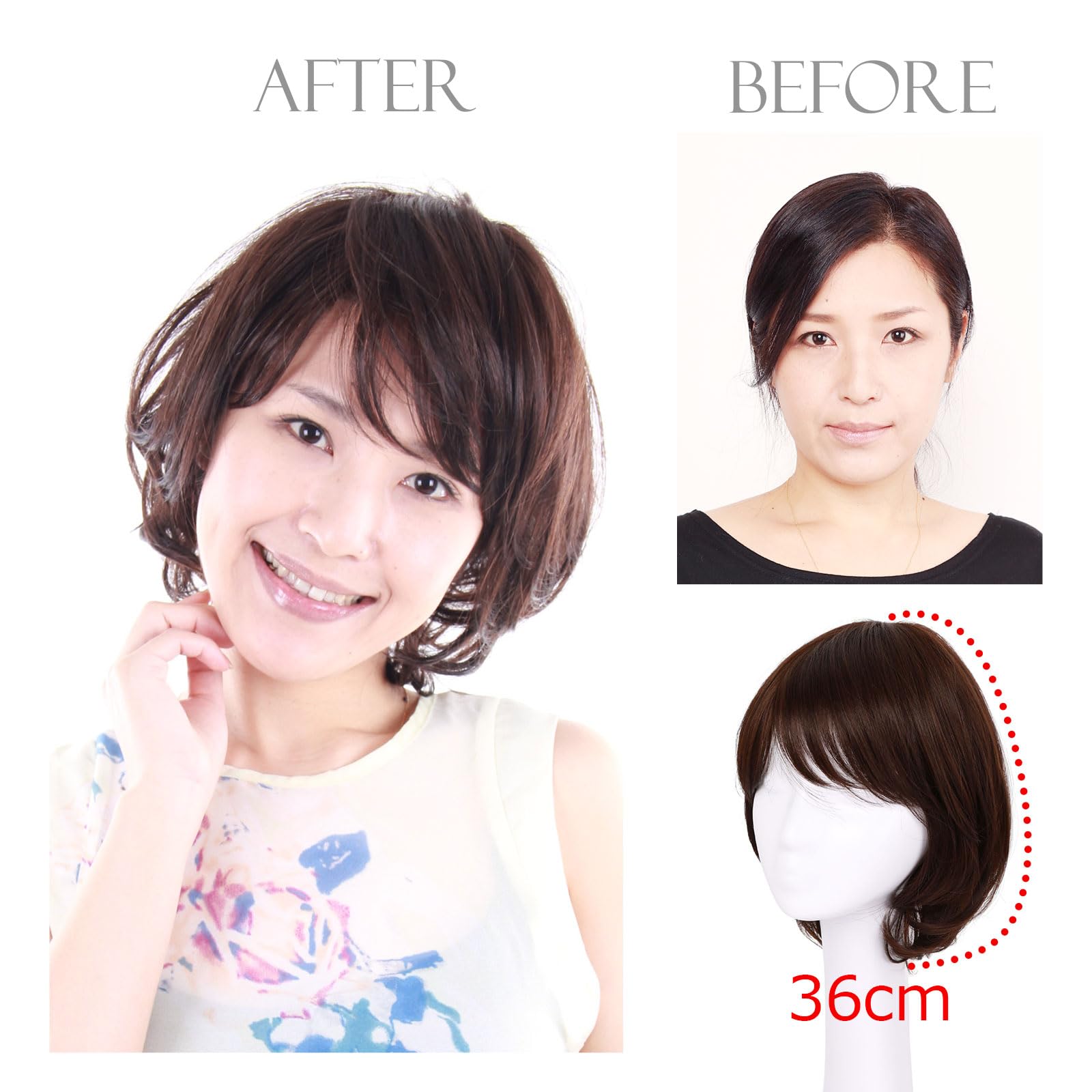 Heat Resistant Synthetic & Human Hair Blend Wig for Women - Short Curly Bob Style (Dark Brown) | Medical Hair Loss Solution & Everyday Fashion | IC2040 IC2040H