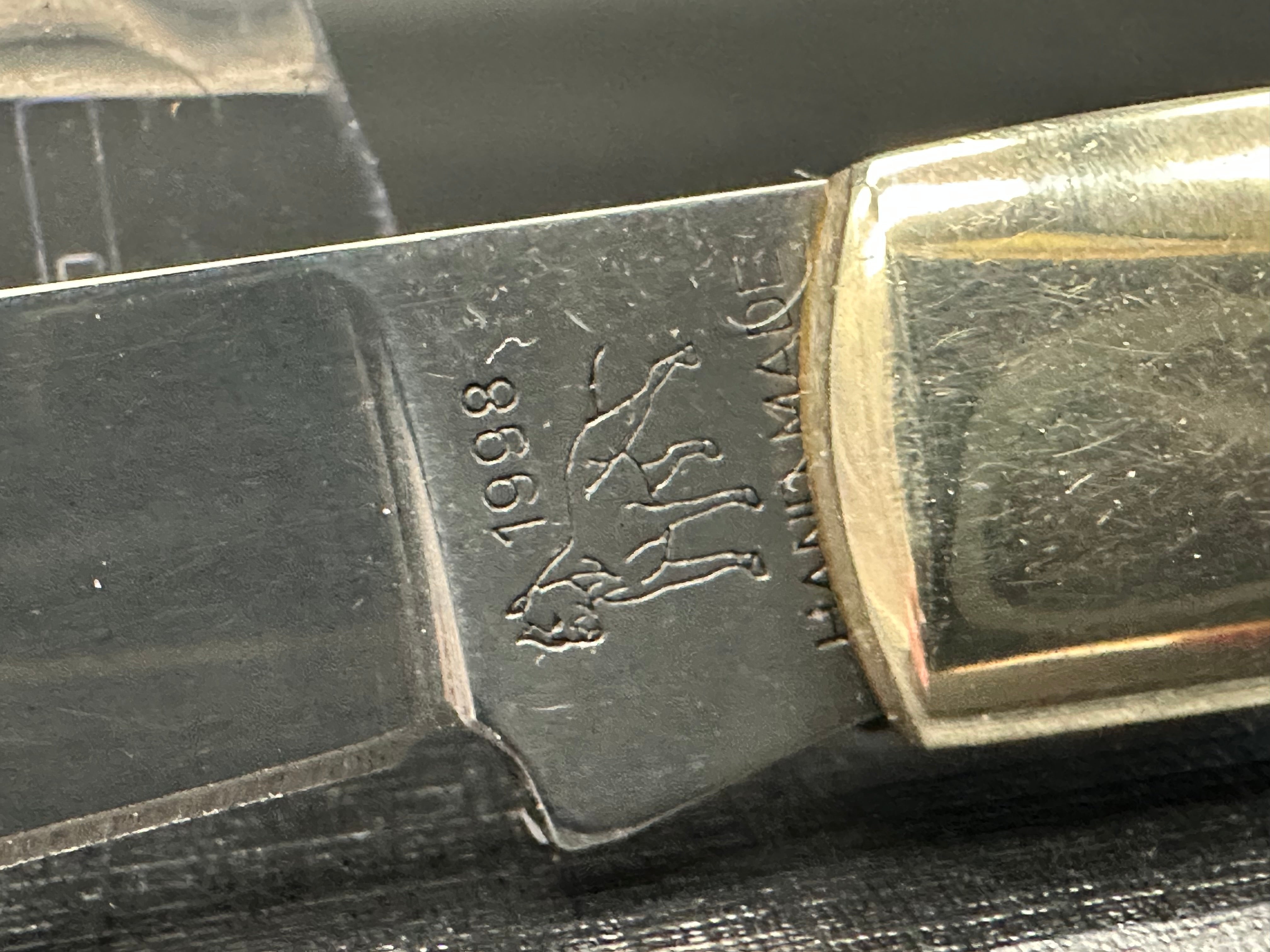 Bulldog Brand Hammer Forged Handmade Knife - Solingen Germany Crafted with Aqua Green Scales | Perfect for Outdoor Adventures, Camping & Survival