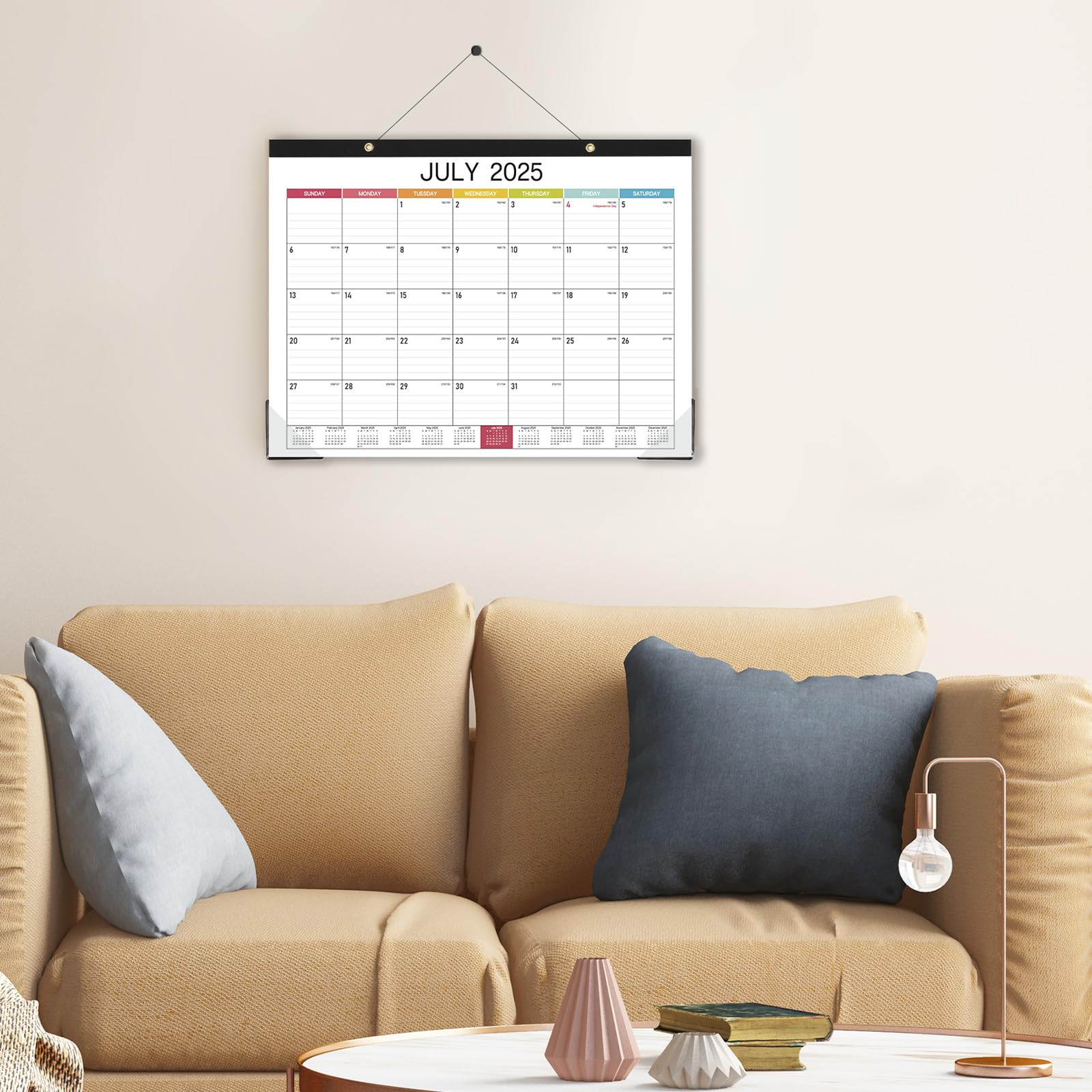 2025-2026 18-Month Desk Calendar - Large 14.8