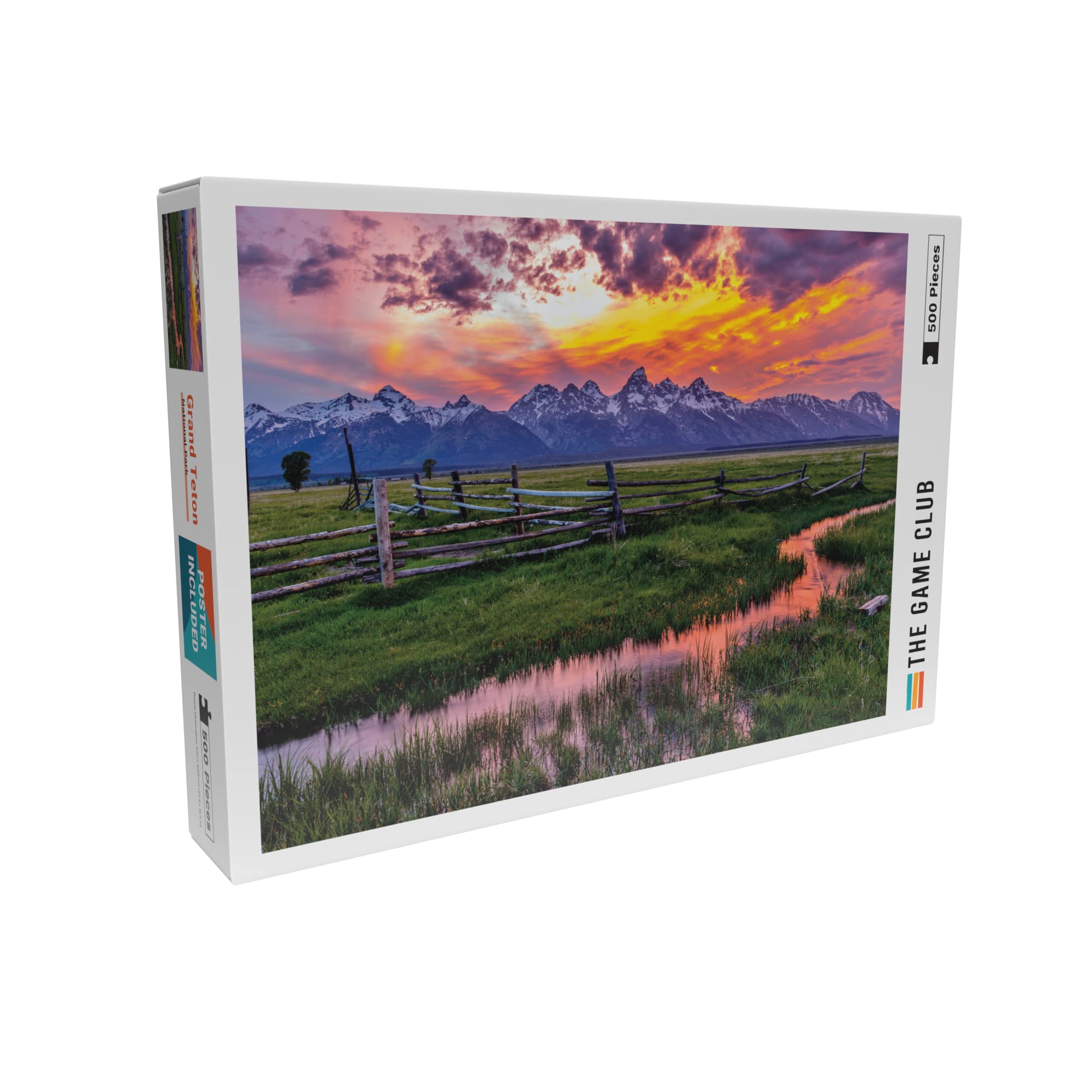 Grand Teton 500-Piece Jigsaw Puzzle - National Park Scenery for Adults & Kids - Family Game Night