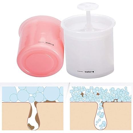 Portable Foam Maker for Face Wash - White Bubble Cleansing Cup with Soft Foam, Travel-Friendly Facial Cleanser for Deep Skin Care | Perfect for Home, Gym & Travel Skincare Routine