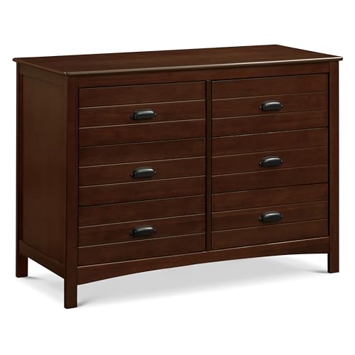 Carter's by DaVinci Nolan 6-Drawer Double Dresser in Espresso - Stylish Wooden Chest for Bedroom, Nursery & Kids Room Organization
