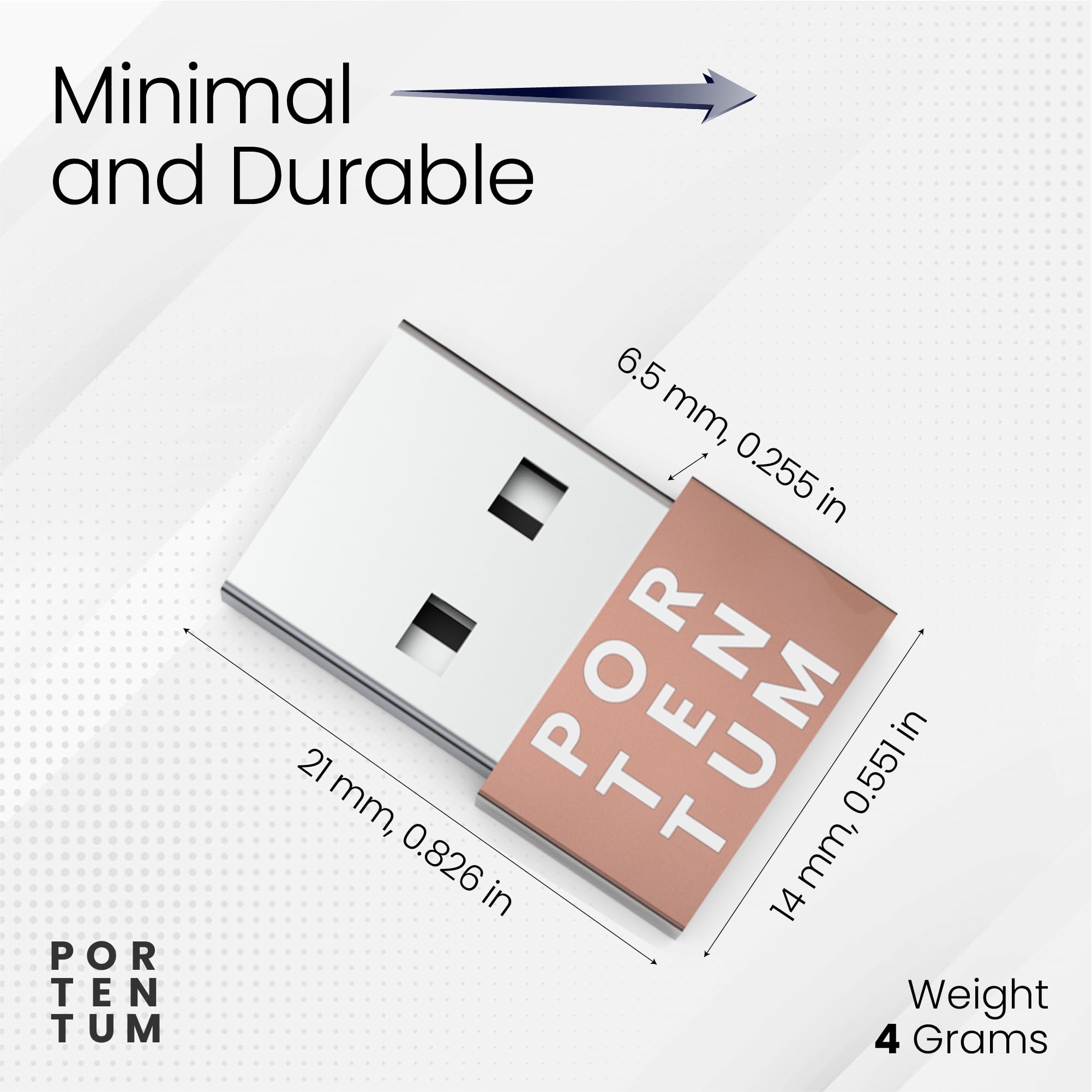 Premium USB C to USB Adapter - 480Mbps High-Speed Data Transfer - Durable Zinc Alloy with Heat Resistance - Rose Gold Finish - Perfect for MacBook, Smartphones & Fast Charging
