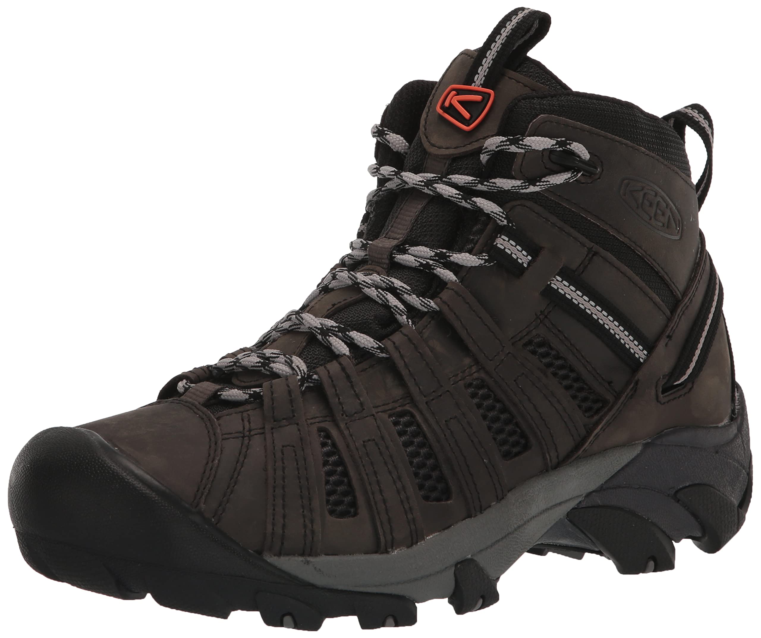 KEEN Men's Voyageur Mid Height Breathable Hiking Boots - Lightweight Waterproof Trekking Shoes for Outdoor Adventures, Camping & Trail Walking
