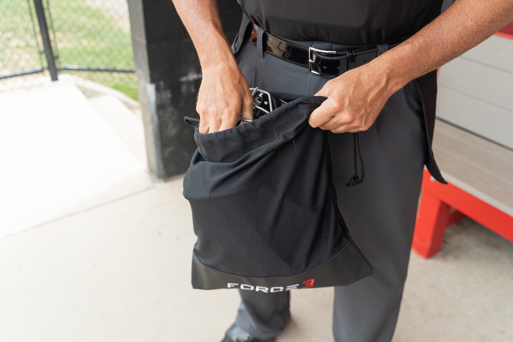 FORCE3 Mesh Mask & Helmet Carrying Bag - Durable Storage for Baseball, Football, Lacrosse Gear - Perfect for Sports Practice & Travel
