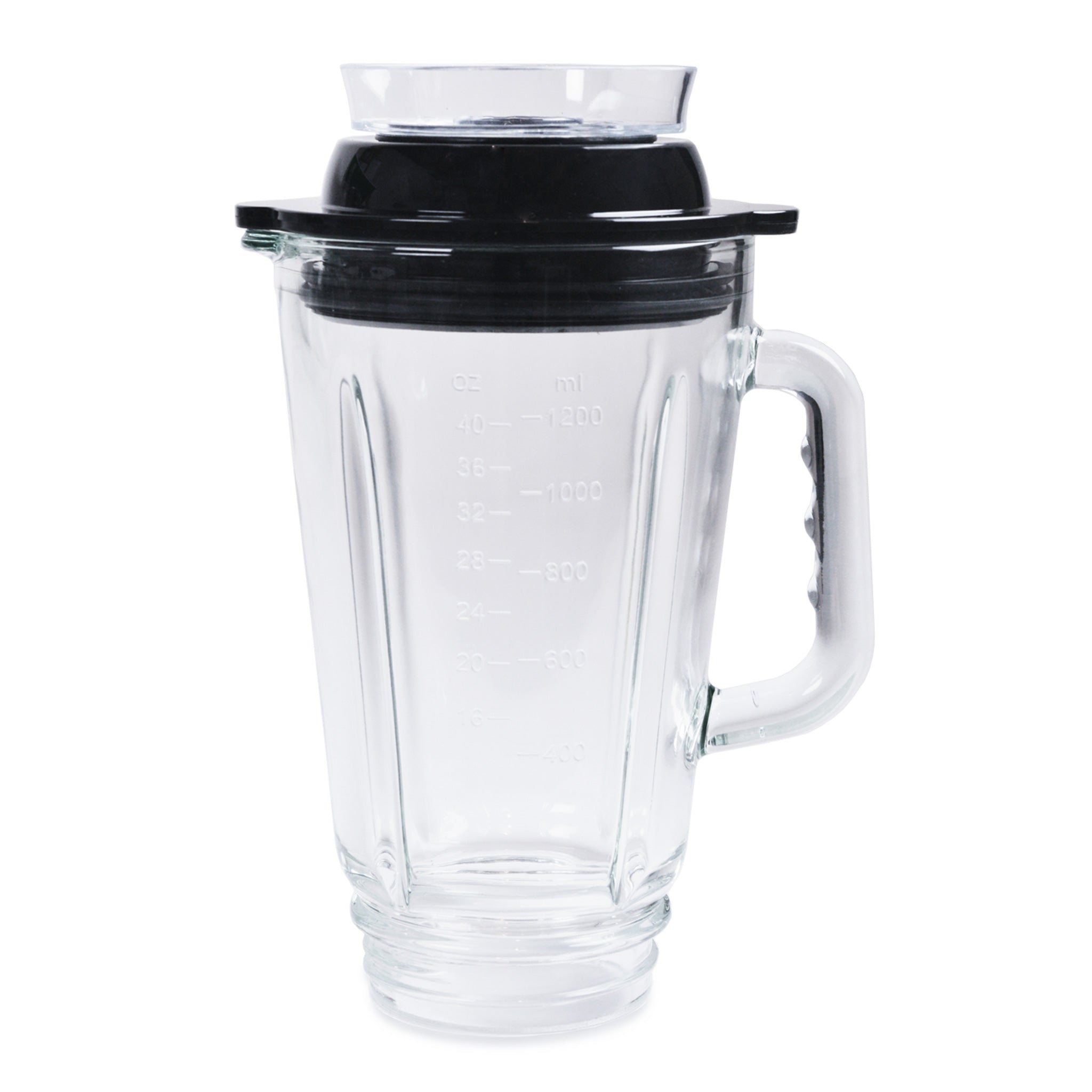 42 oz Glass Personal Blender with Vacuum Seal Lid - Portable Smoothie Maker for Home, Office & Gym - Perfect for Protein Shakes, Juices & Healthy Drinks