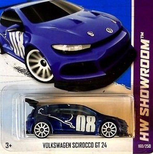 Hot Wheels Volkswagen Scirocco GT 24 '13 1:64 Scale Die-Cast Car (Blue) – Limited Edition 160/250 – Collectible Toy for Kids & Adults – Perfect for Display, Racing & Gifts