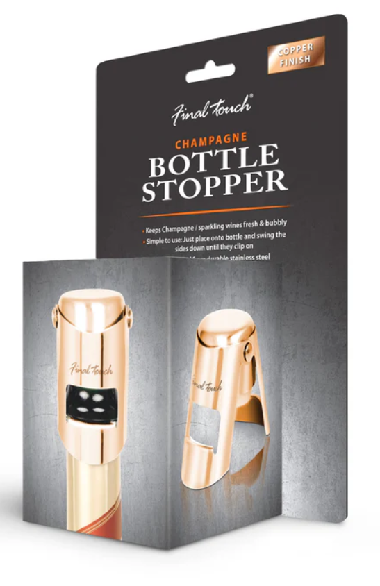 Premium Copper Champagne Bottle Stopper - Elegant Wine Preserver for Sparkling Wines & Prosecco | Perfect for Parties, Weddings & Special Occasions