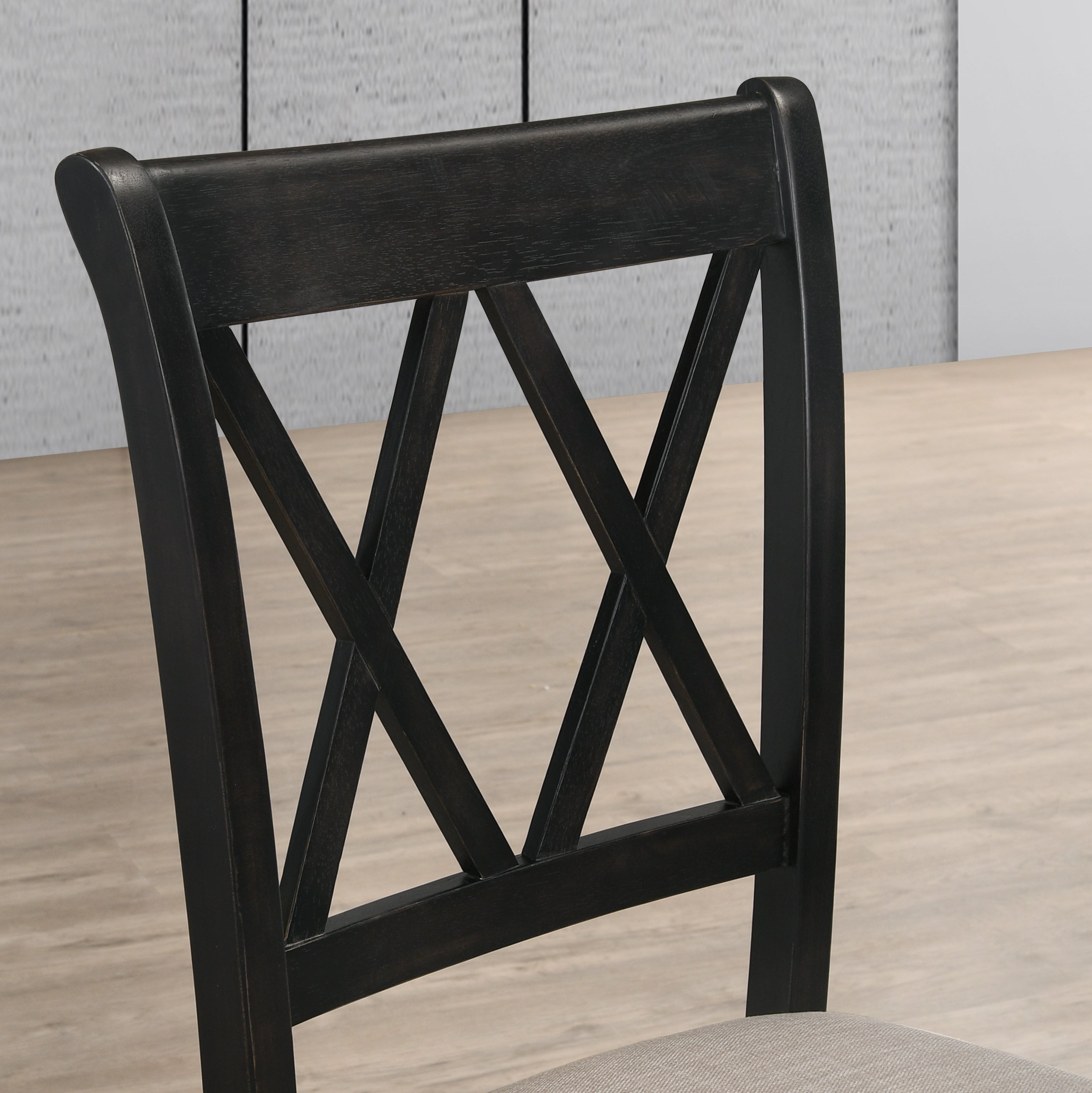 Roundhill Furniture Windvale Fabric Upholstered Dining Chairs, Set of 2 - Modern Comfortable Kitchen & Dining Room Seating for Home & Restaurant Use