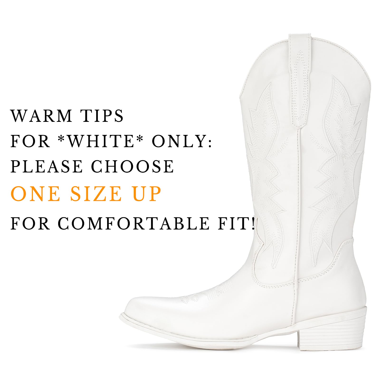 Best Women's Cowboy Boots - Western Cowgirl Boots with Pointed Toe & Mid-Calf Height | Pull-On Style for Rodeo, Country Dancing & Fashion Outfits