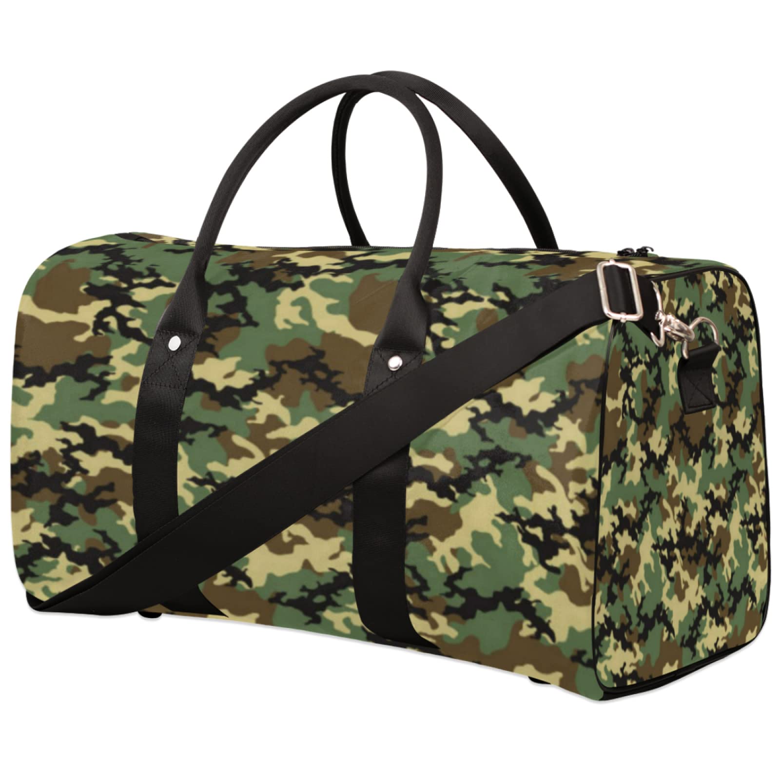 Camouflage Sports Travel Duffel Bag - Foldable Weekender Overnight Bag for Men & Women | Perfect for Gym, Camping & Weekend Getaways