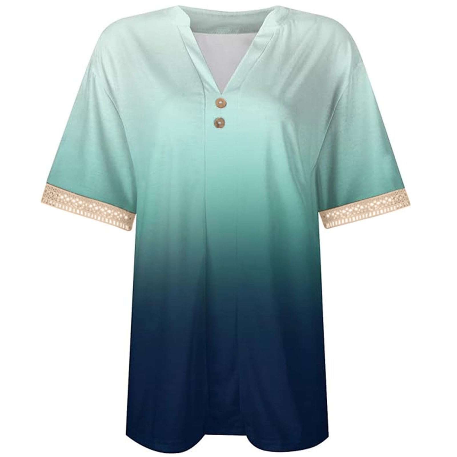 Women's Floral Button-Down Blouse - V Neck Short Sleeve Boho Tops for Summer, Casual & Dressy Wear | Perfect for Office, Date Night & Outdoor Events