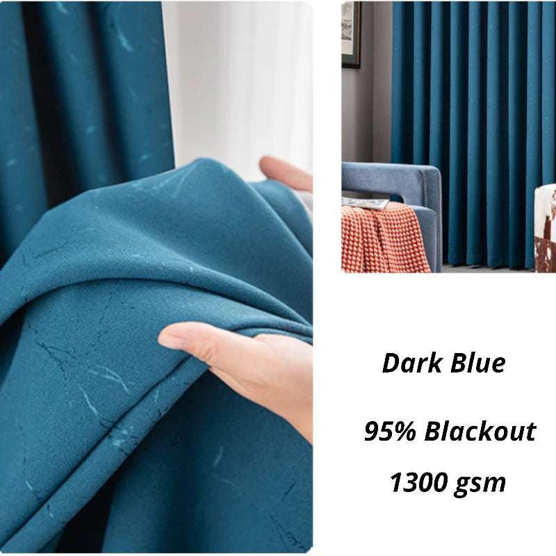 Paisley Chenille Lightning Pattern Jacquard Blackout Custom Curtains - Elegant Window Treatment for Living Room & Bedroom