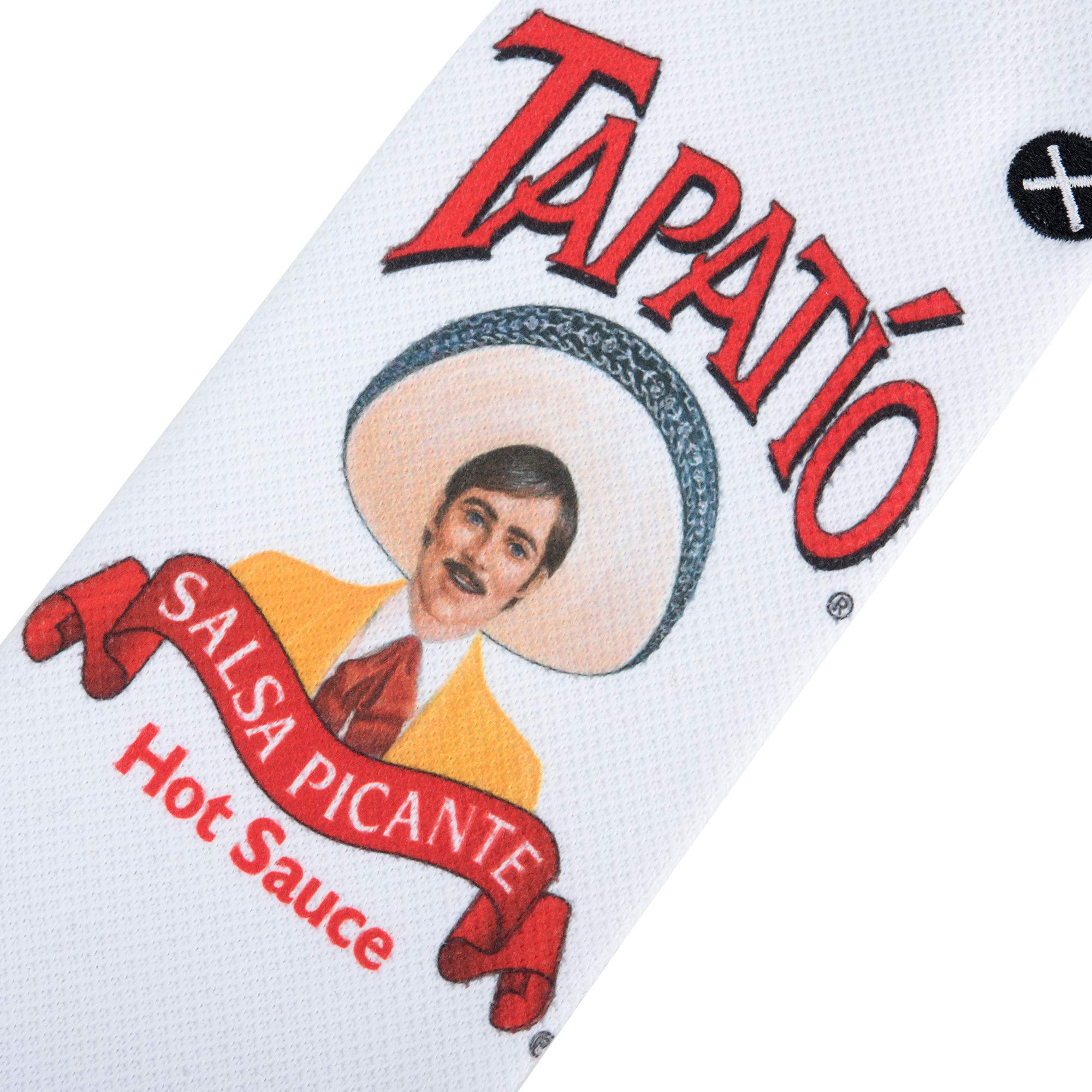 Odd Sox Tapatio Hot Sauce Novelty Crew Socks - Funny Cool Foodie Socks for Spicy Lovers, Gift for Hot Sauce Enthusiasts | Perfect for Cooking, Parties & Salsa Lovers
